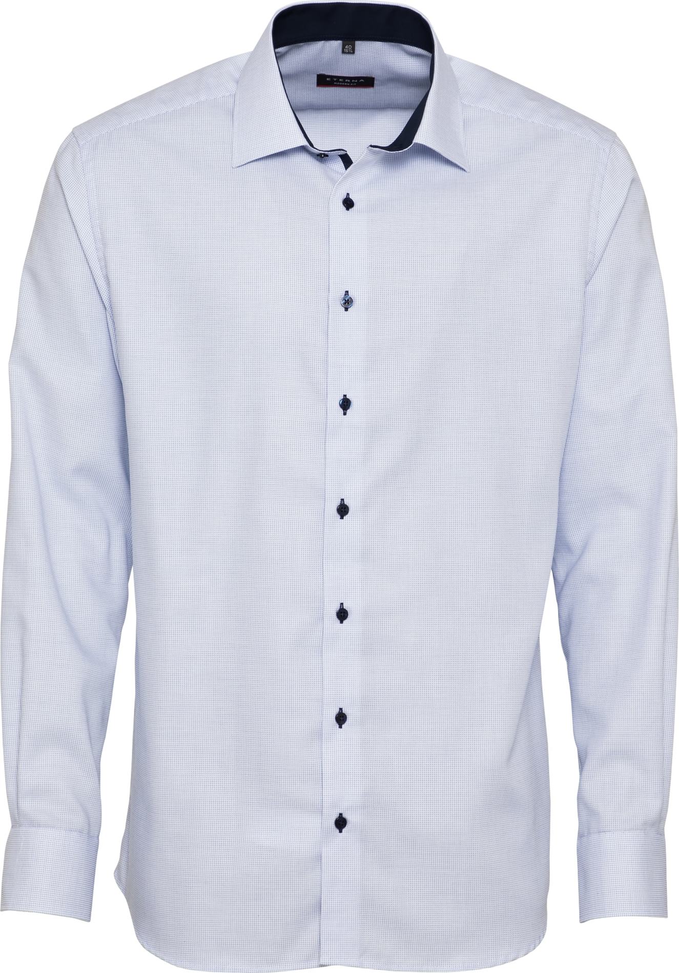 ETERNA Společenská košile noční modrá / světlemodrá / bílá