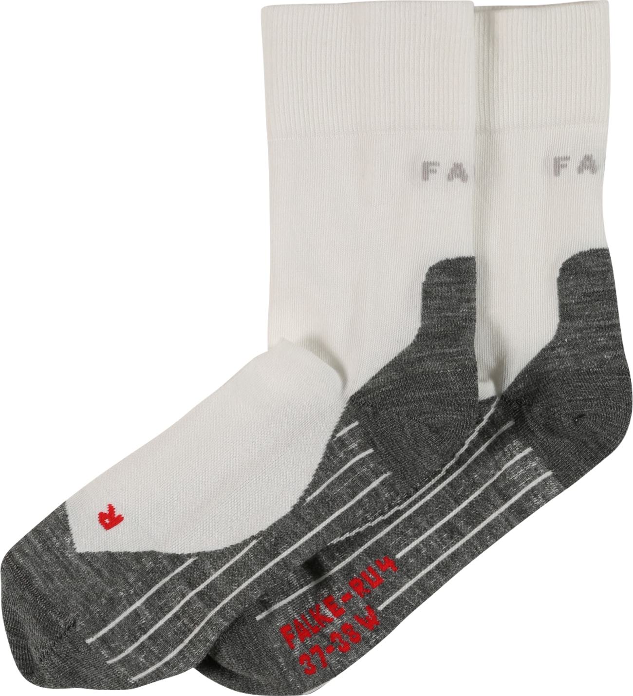 FALKE Sportovní ponožky 'RU4' šedá / bílá
