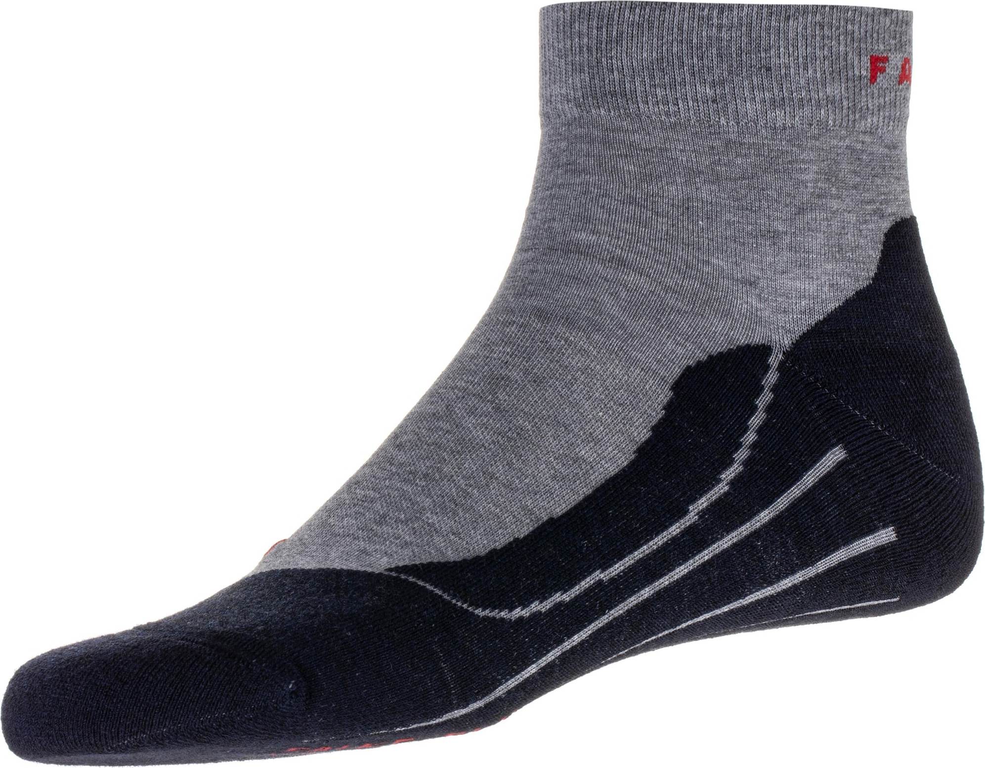 FALKE Sportovní ponožky 'RU4' šedá / červená