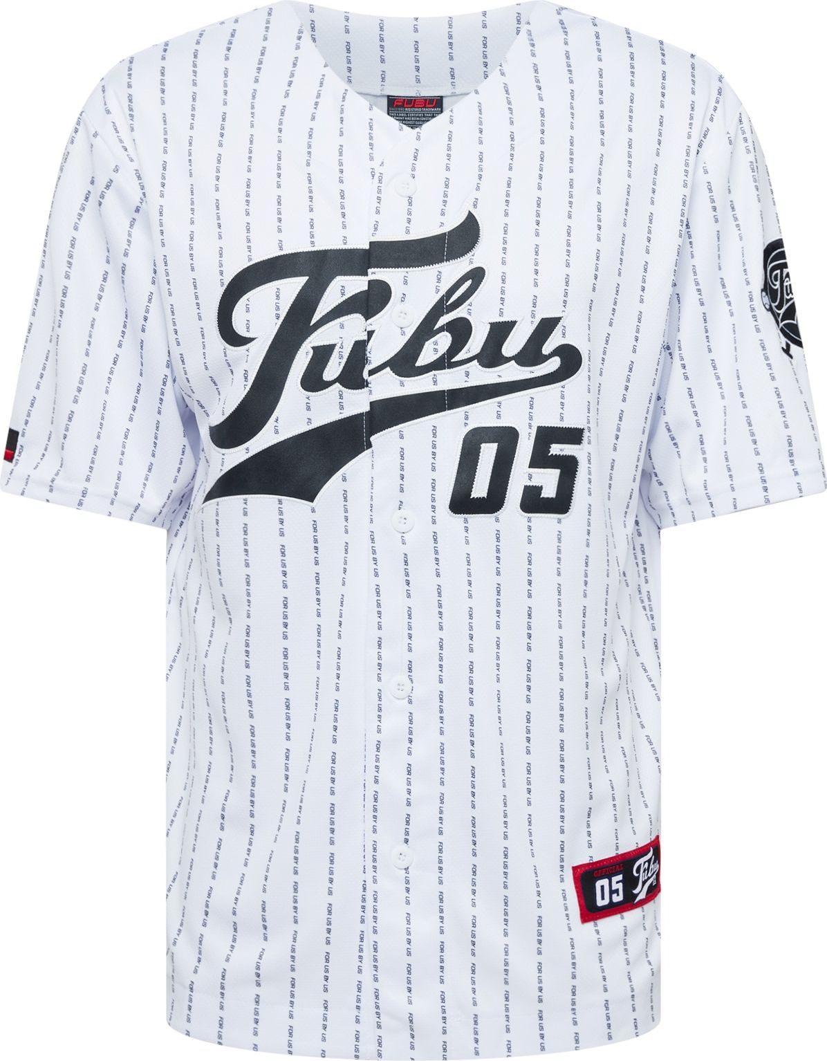 FUBU Košile bílá / černá