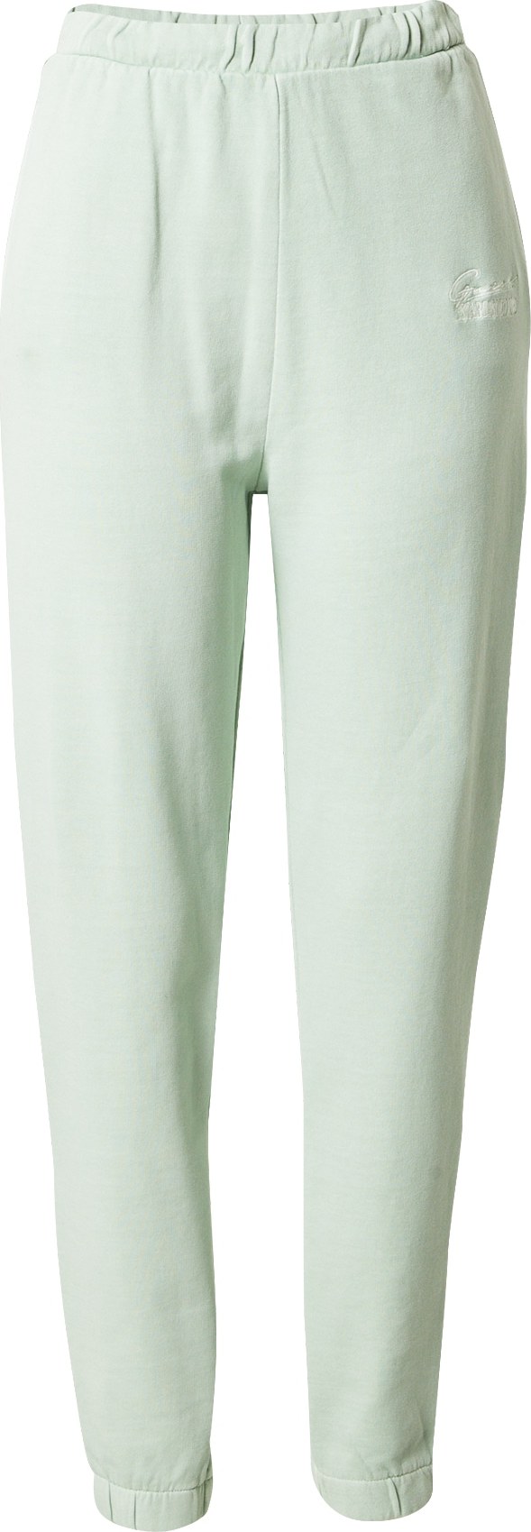GUESS Sportovní kalhoty 'DIANE' pastelově zelená / bílá