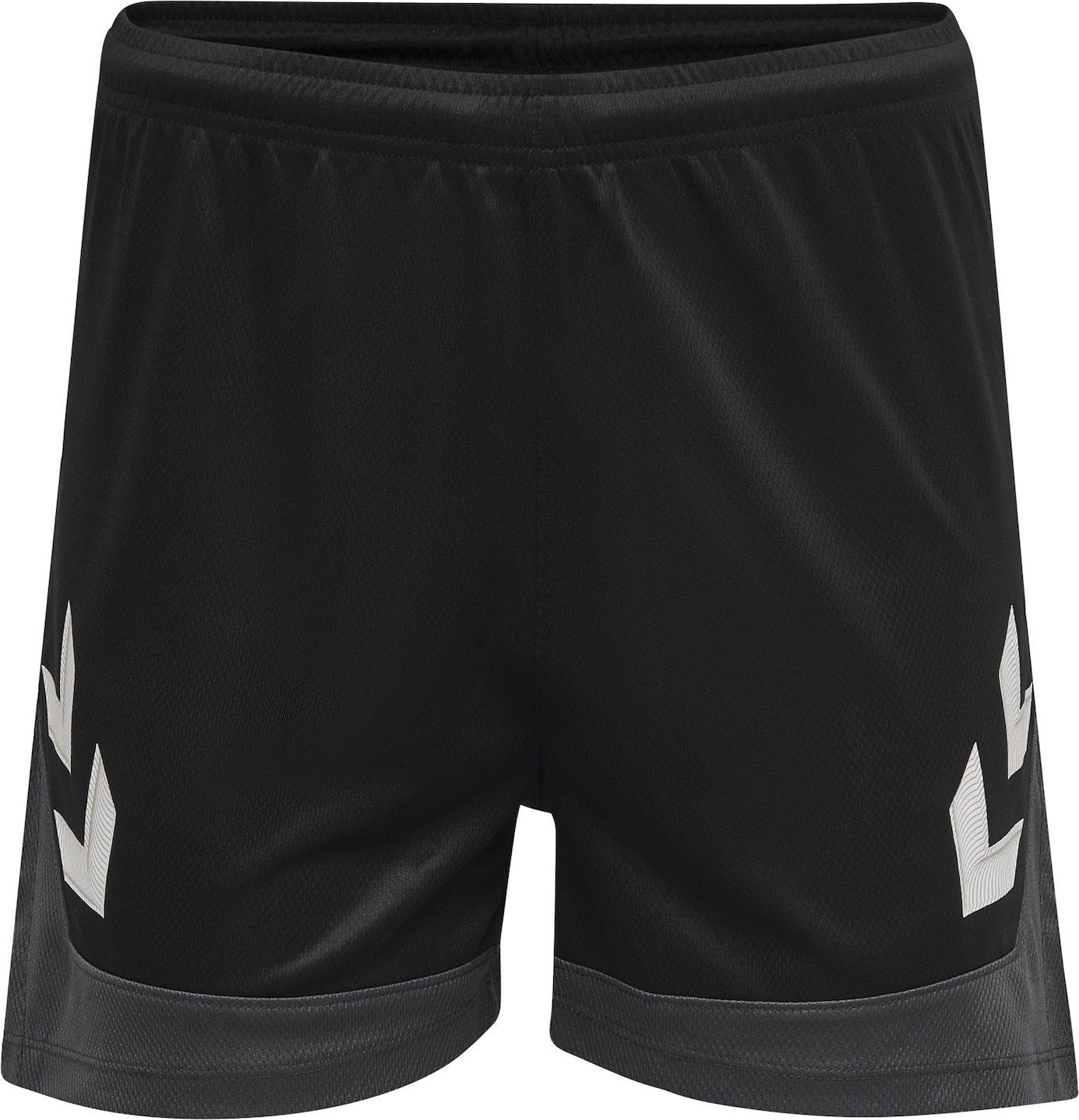 Hummel Sportovní kalhoty 'Poly' černá / bílá / tmavě šedá