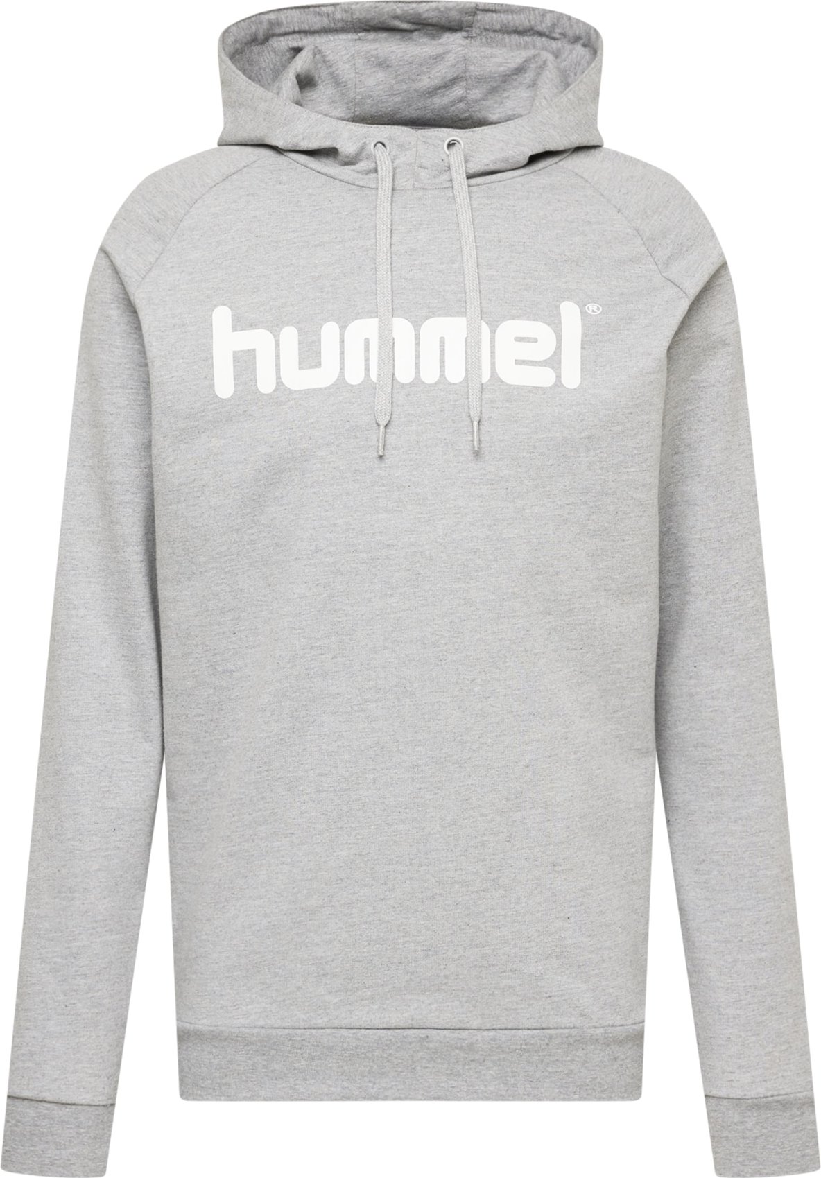 Hummel Sportovní mikina bílá / šedý melír