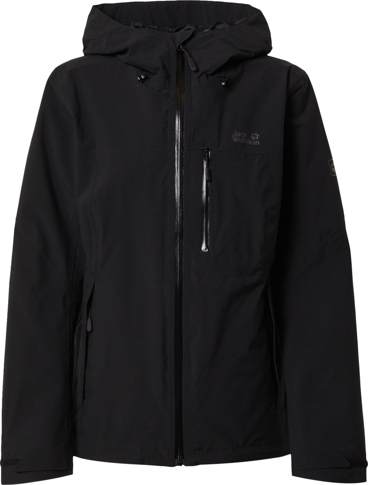 JACK WOLFSKIN Outdoorová bunda 'Go Hike' černá / šedá