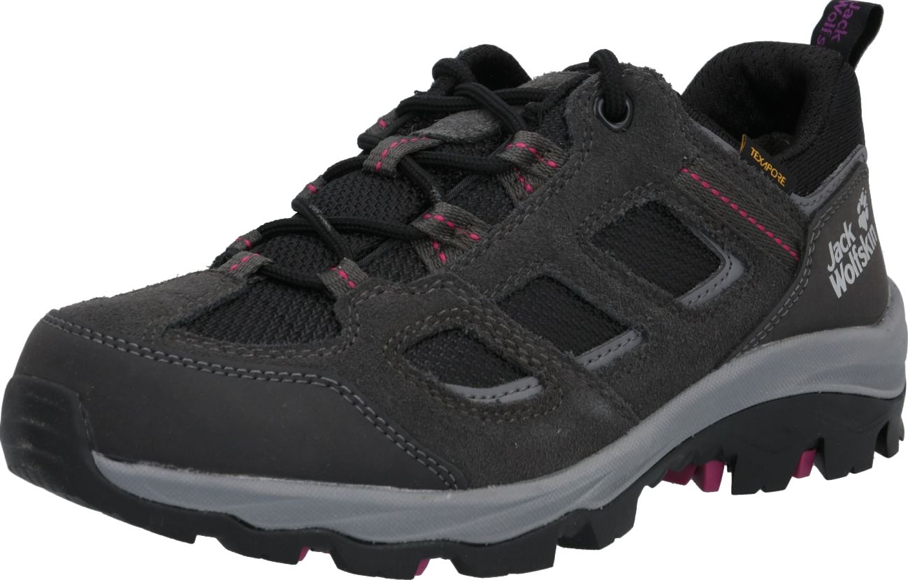 JACK WOLFSKIN Polobotky 'VOJO' černá / tmavě šedá