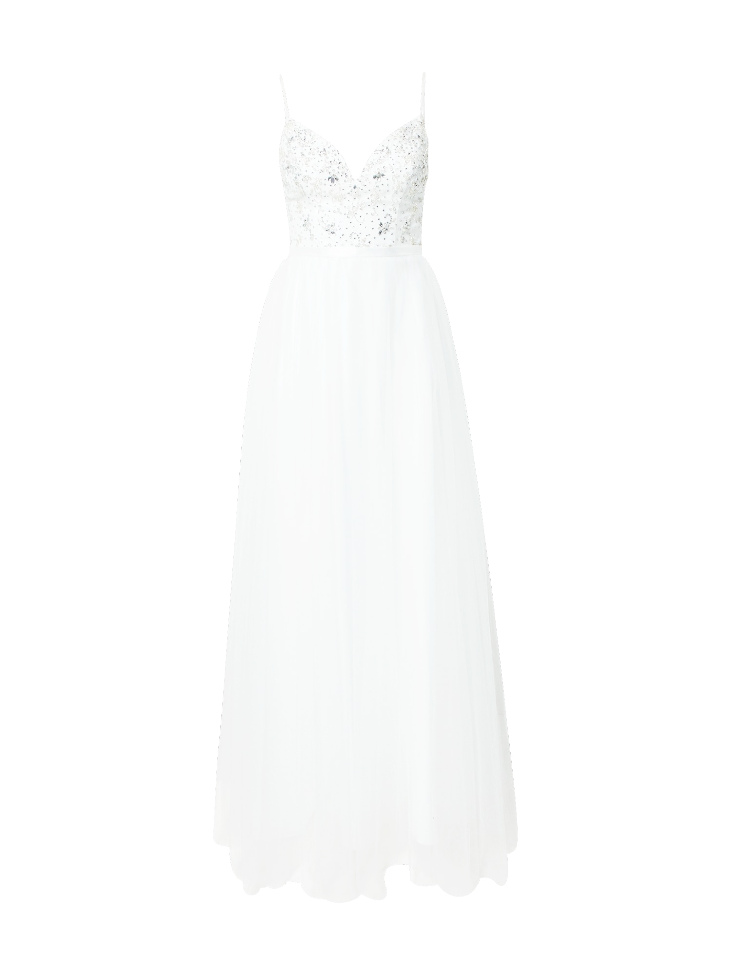 Laona Společenské šaty bílá / stříbrná