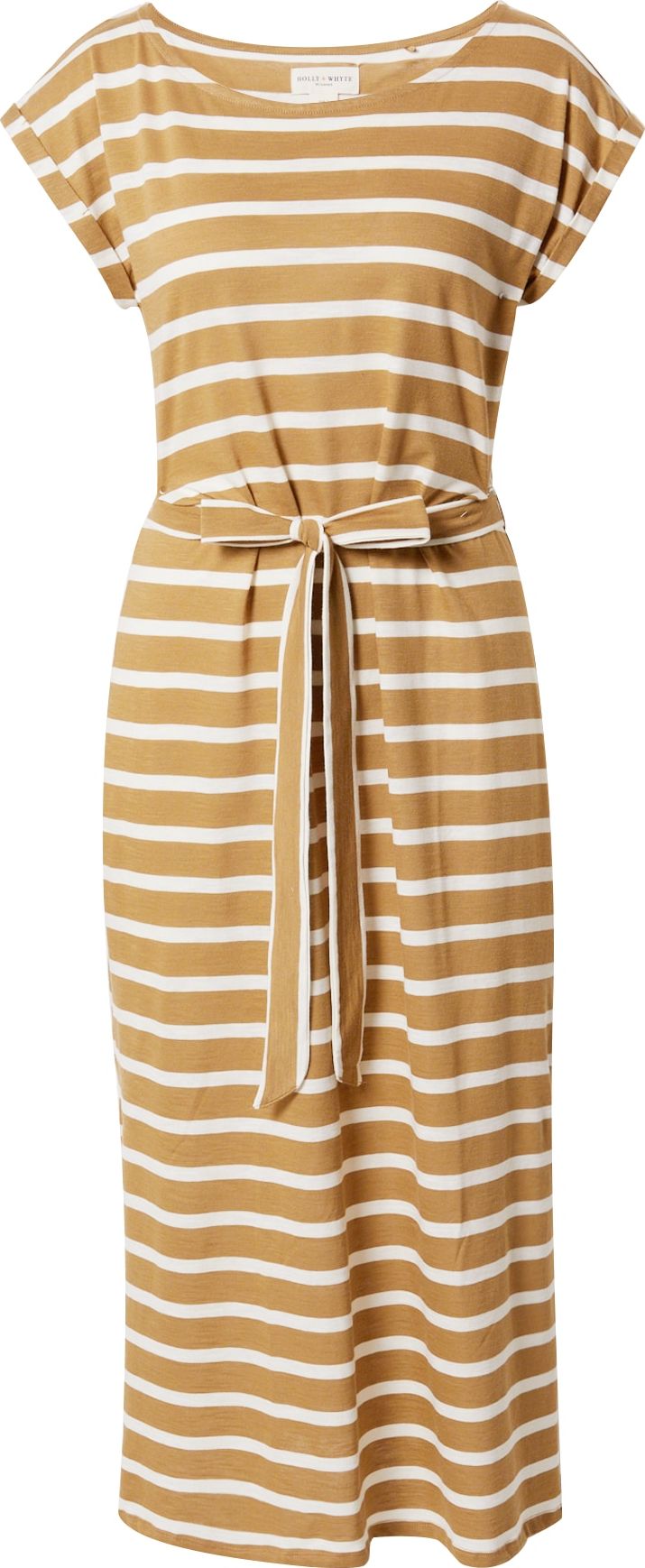 Lindex Letní šaty 'Maya' khaki / offwhite
