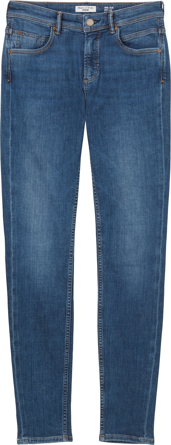Marc O'Polo DENIM Džíny 'ALVA' modrá / hnědá / bílá