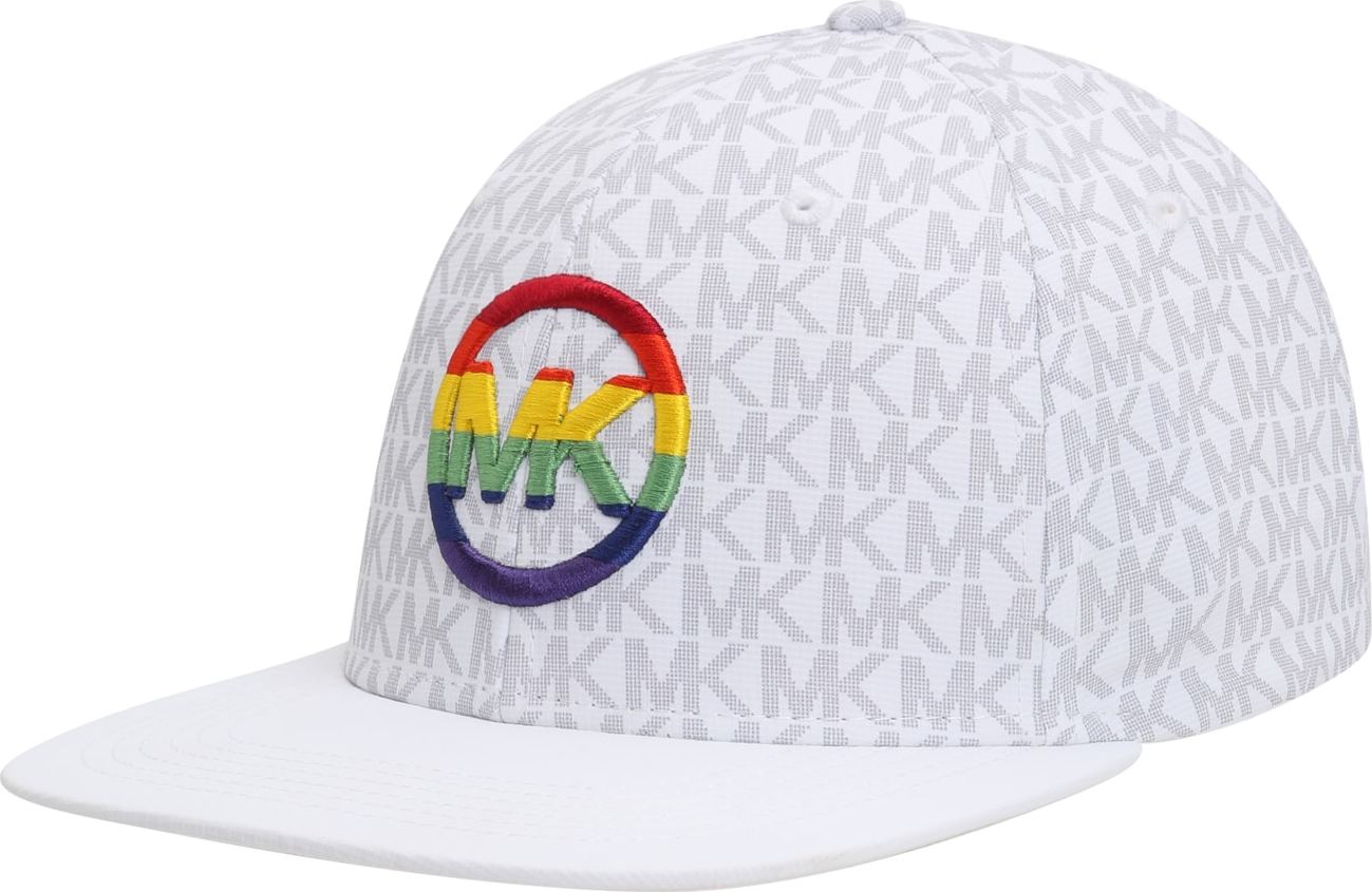 Michael Kors Kšiltovka 'PRIDE' bílá / světle šedá / žlutá / námořnická modř