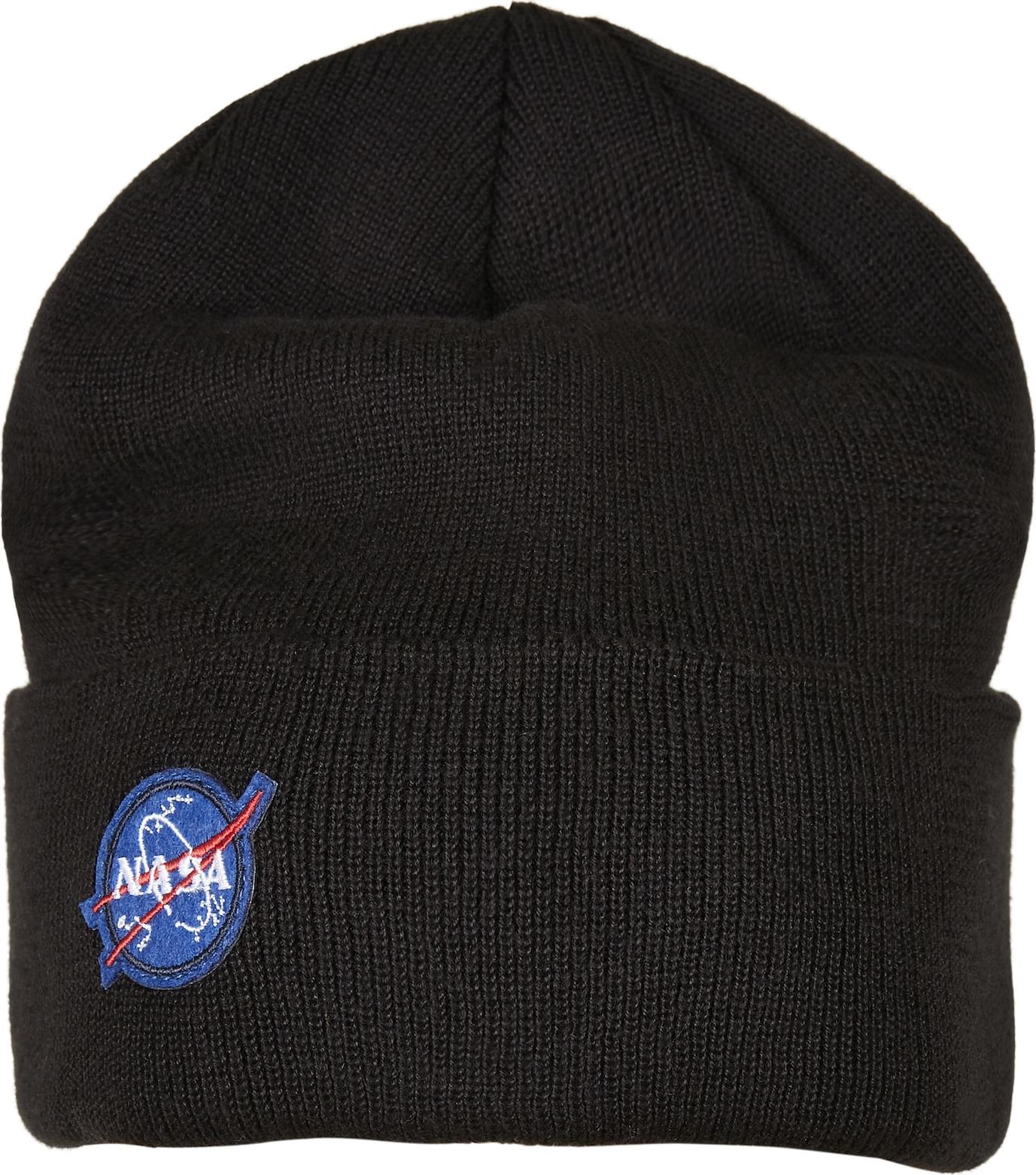 Mister Tee Čepice 'NASA Embroidery' černá / bílá / modrá / červená