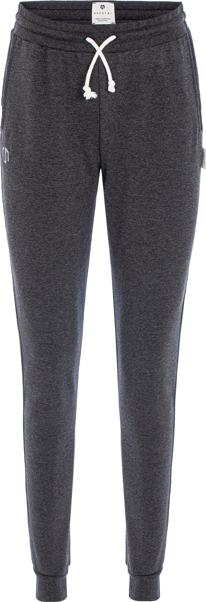 MOROTAI Sportovní kalhoty 'Made in Germany' tmavě šedá / bílá