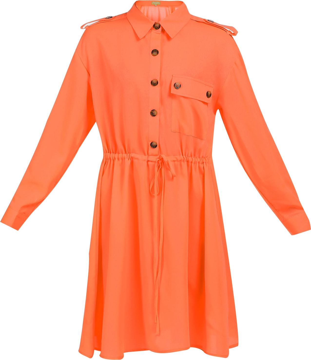 MYMO Košilové šaty svítivě oranžová