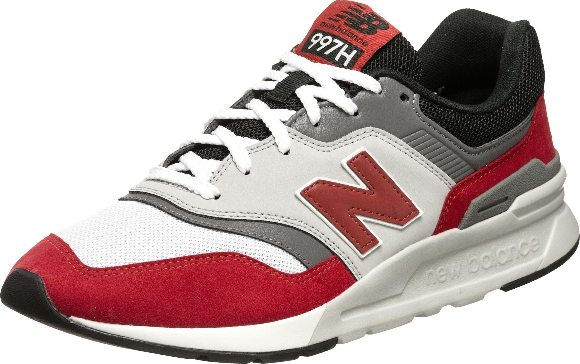 new balance Tenisky bílá / vínově červená / šedý melír / černá