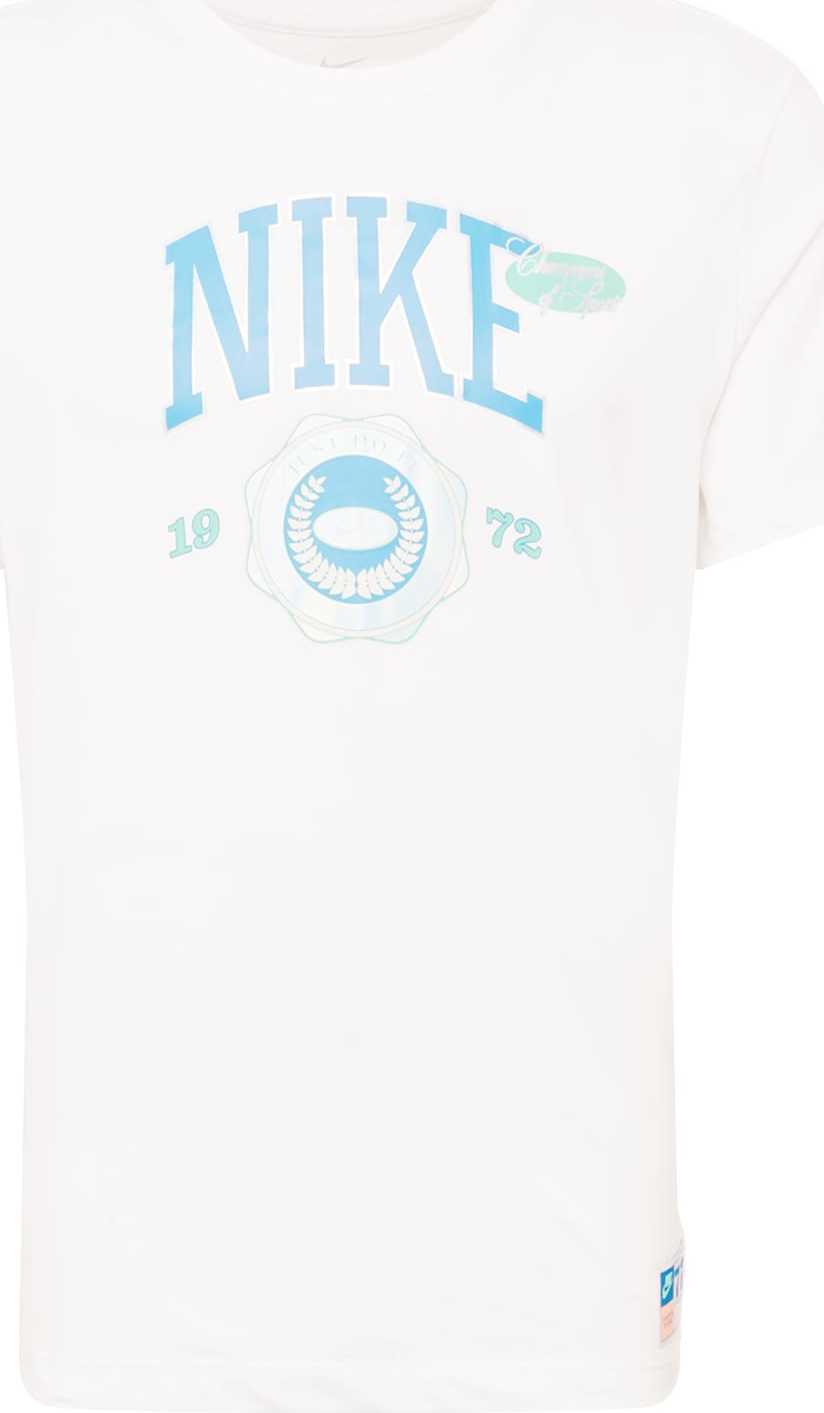 NIKE Funkční tričko bílá / azurová / mátová