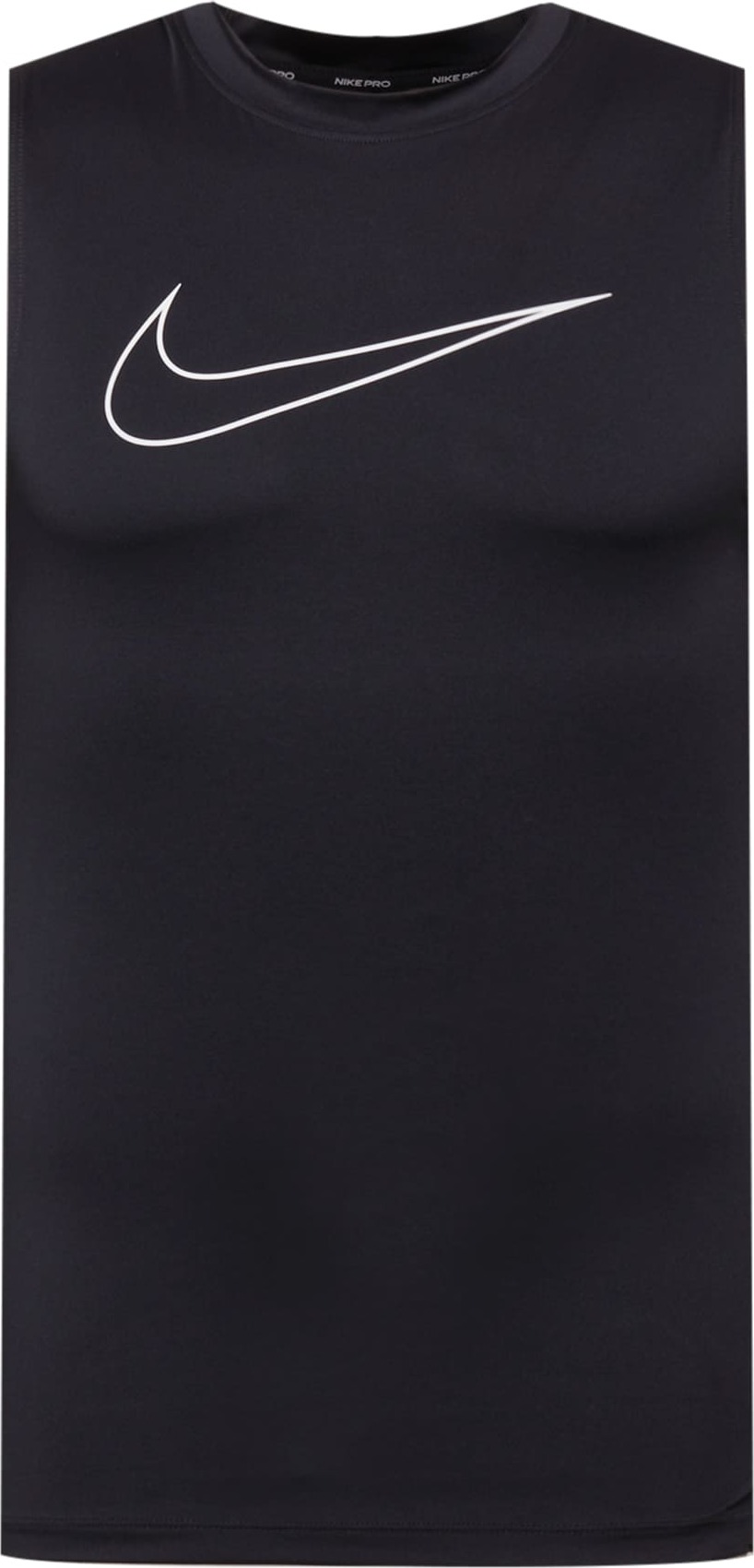 NIKE Funkční tričko černá / bílá