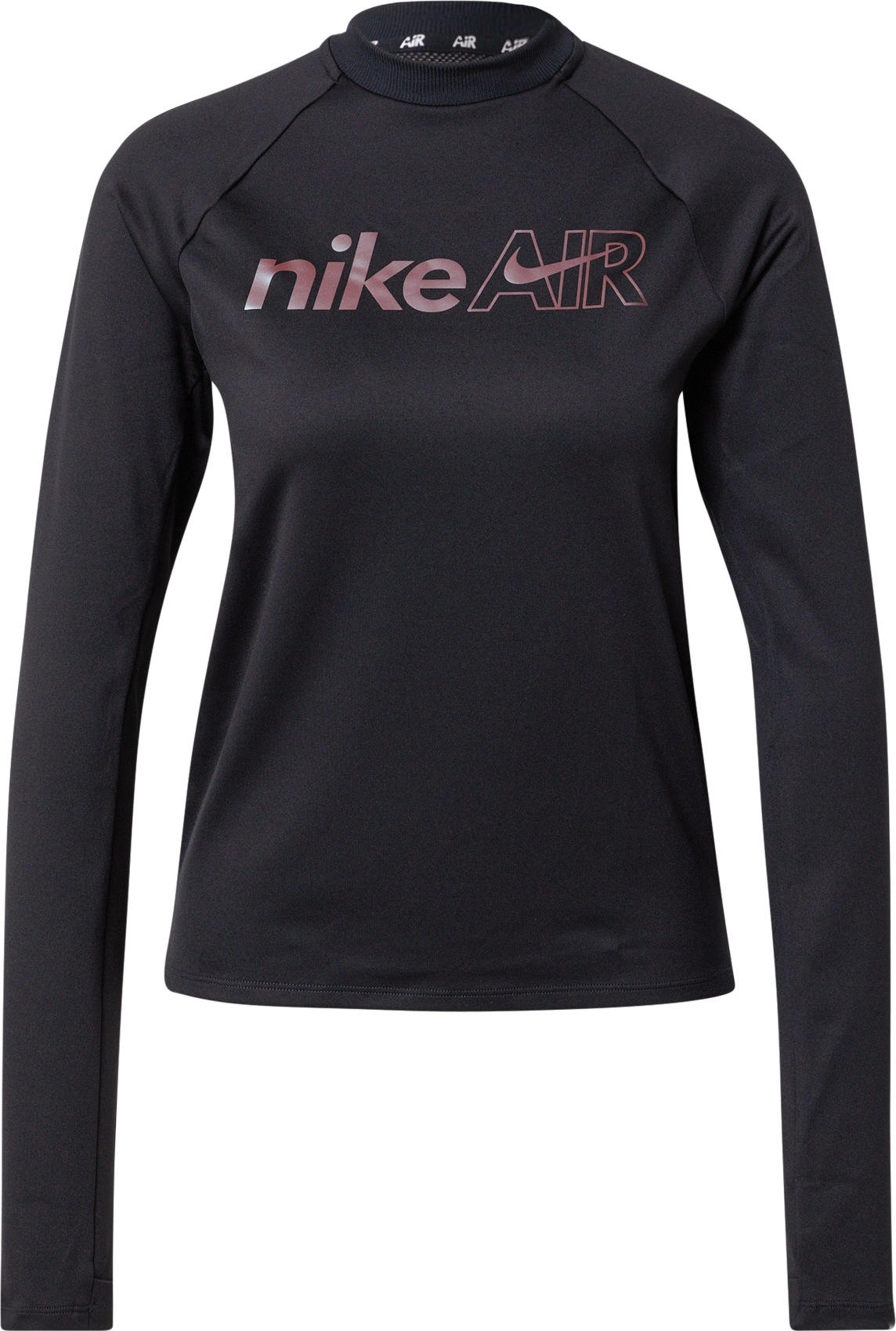 NIKE Sportovní mikina černá / bobule