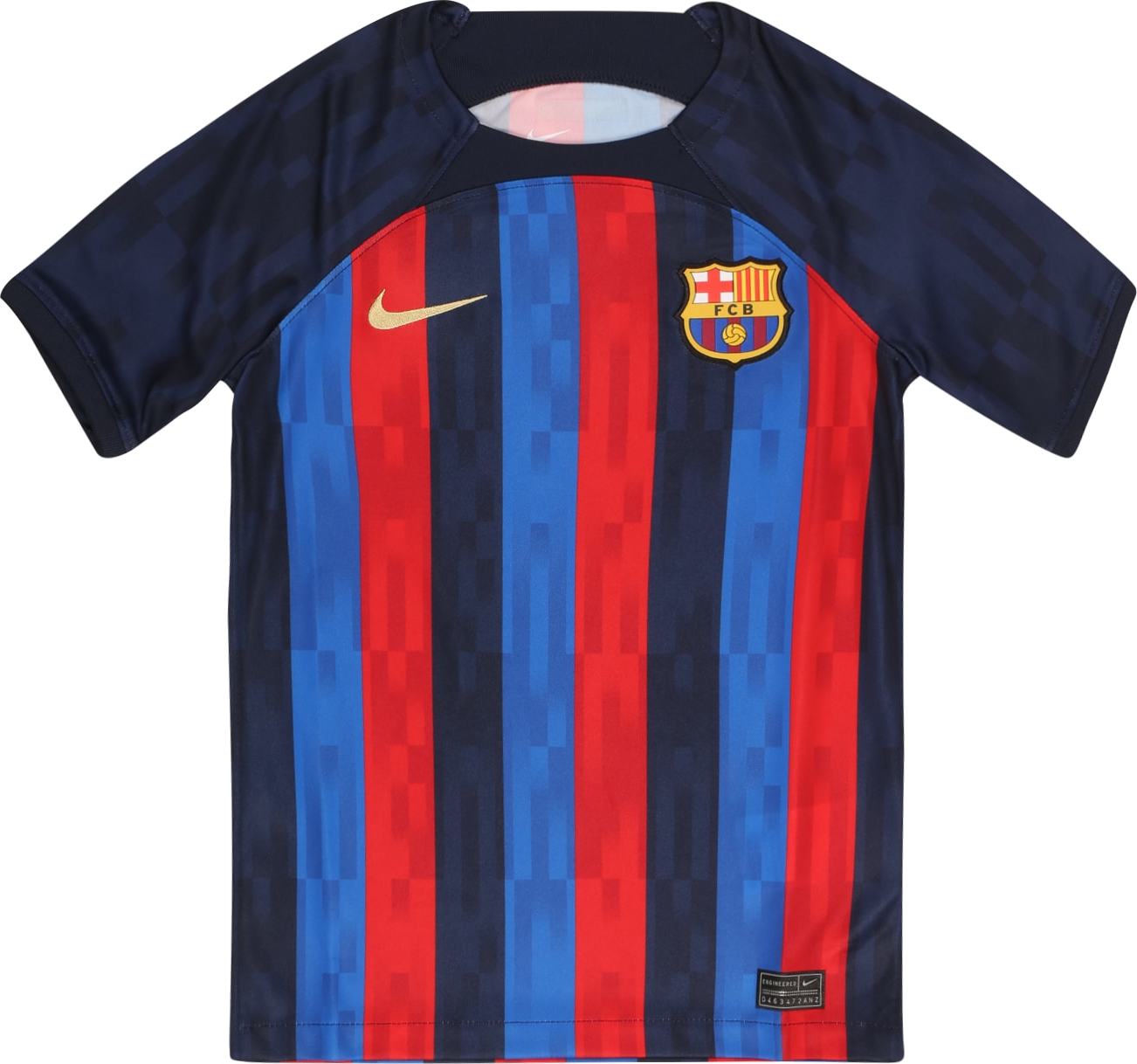 NIKE Funkční tričko noční modrá / modrá / červená