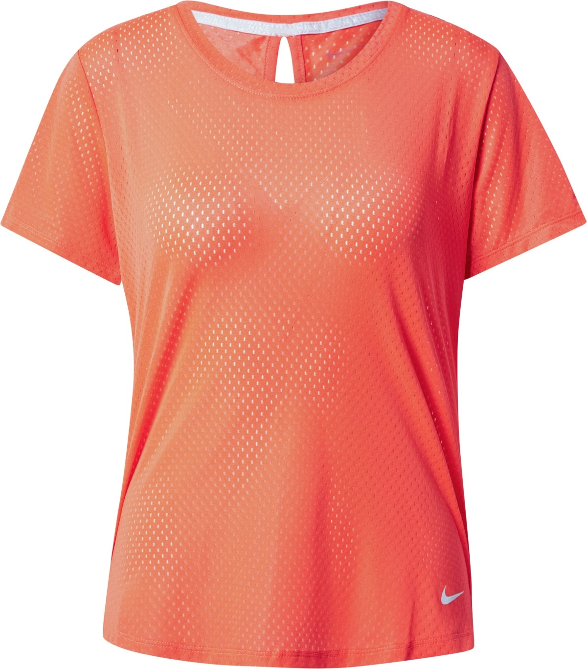 NIKE Funkční tričko oranžově červená / bílá