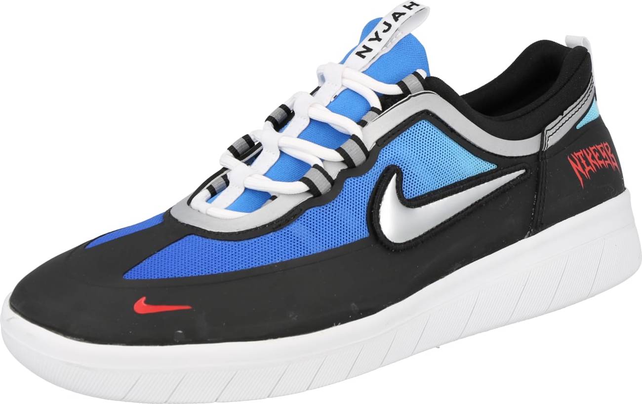 Nike SB Tenisky 'Nyjah Free 2' světlemodrá / černá / bílá / červená