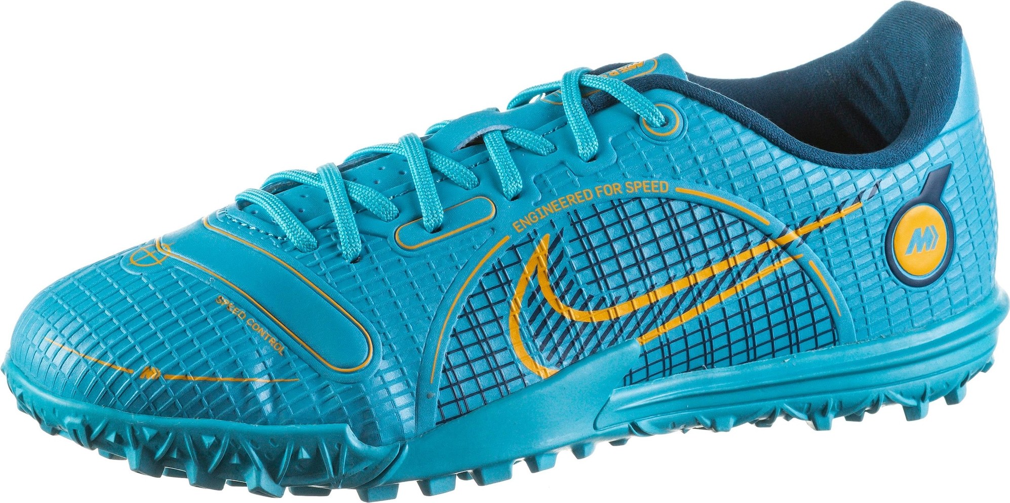 NIKE Sportovní boty azurová modrá / jasně oranžová / petrolejová
