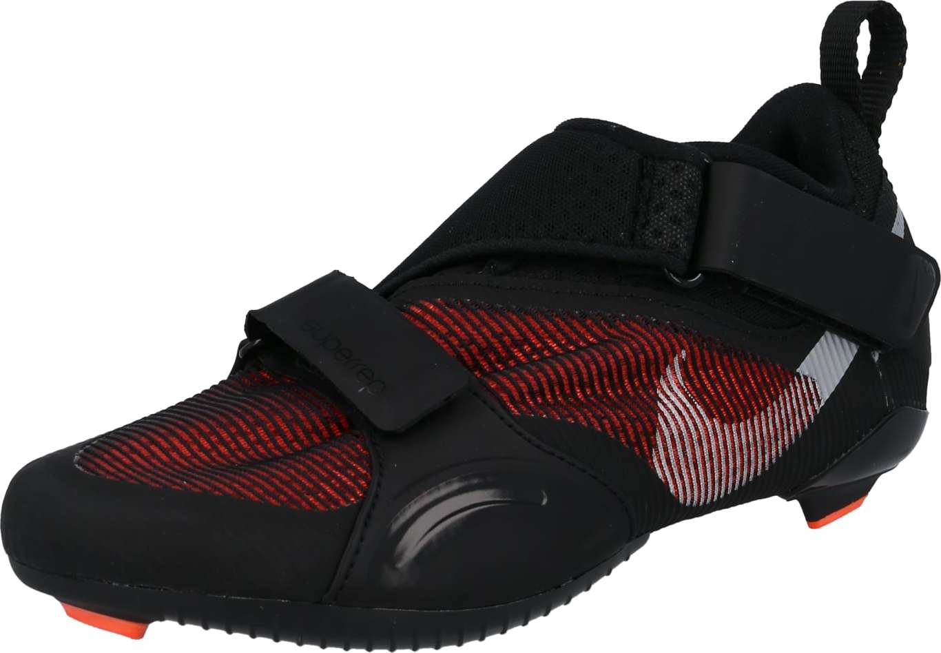 NIKE Sportovní boty černá / červená / bílá