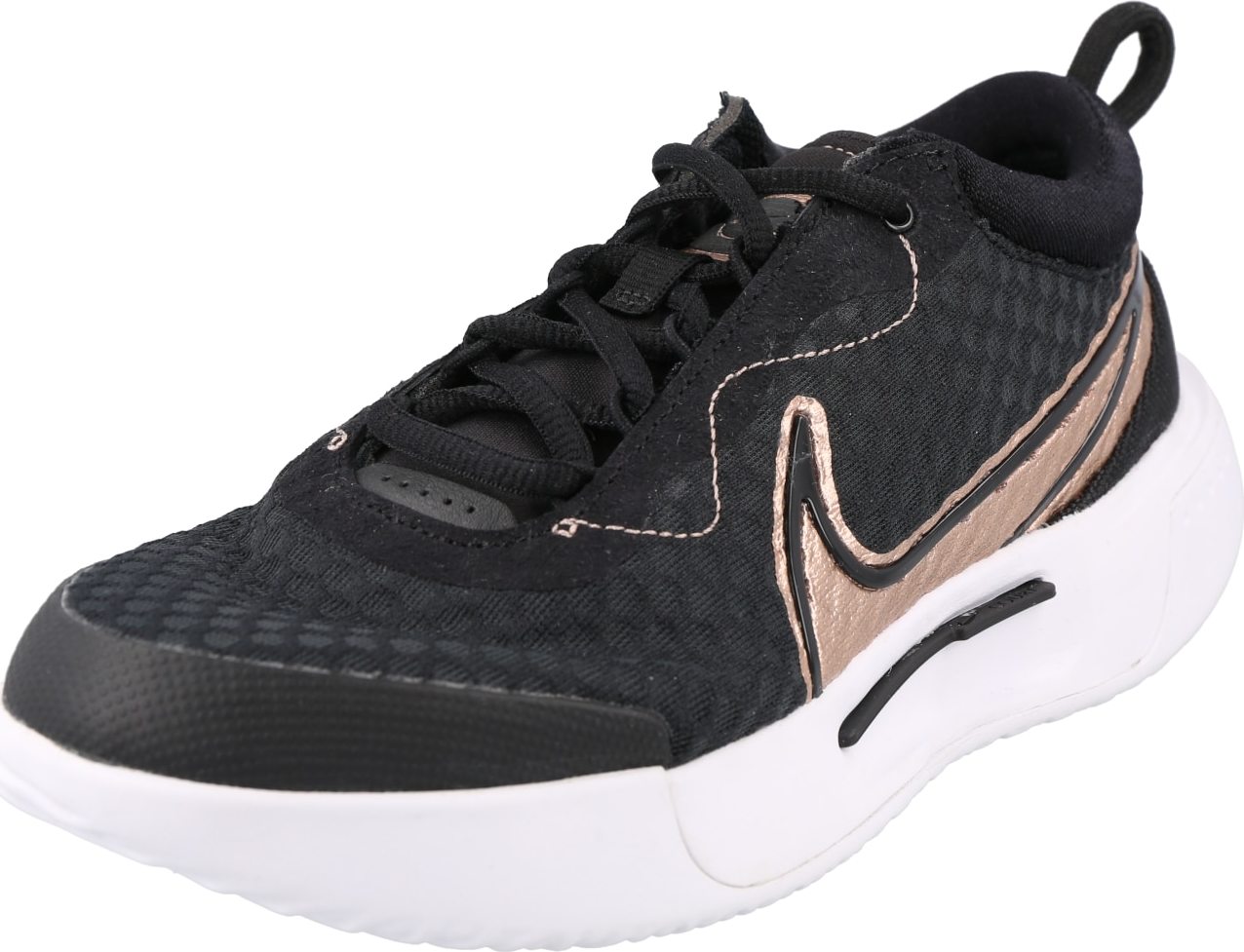 NIKE Sportovní boty černá / starorůžová