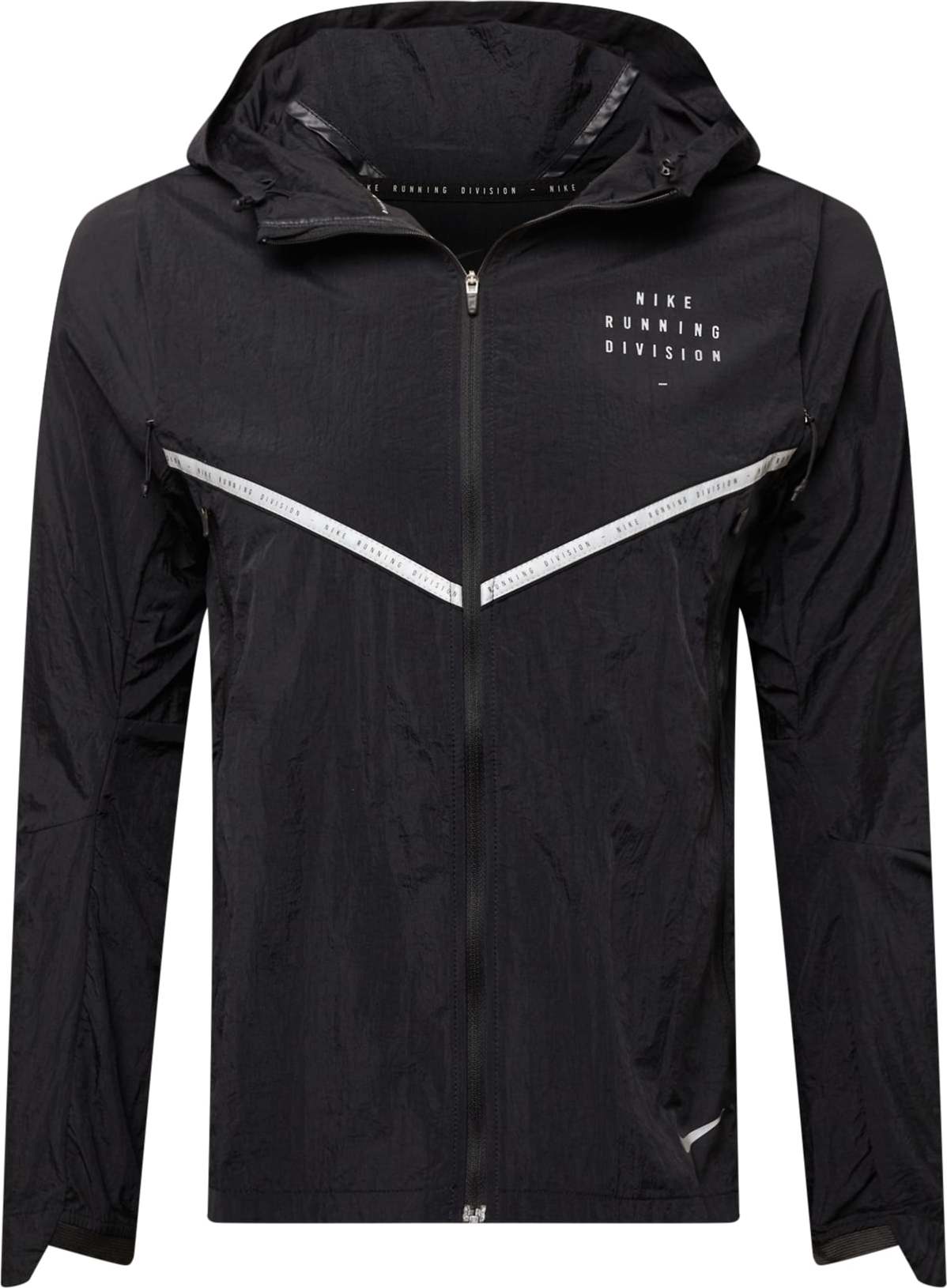 NIKE Sportovní bunda 'Transit' černá / bílá