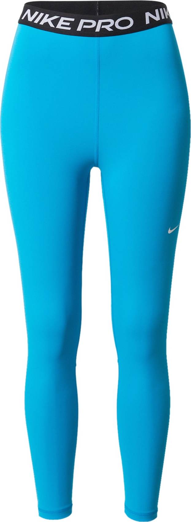 NIKE Sportovní kalhoty aqua modrá / bílá / černá