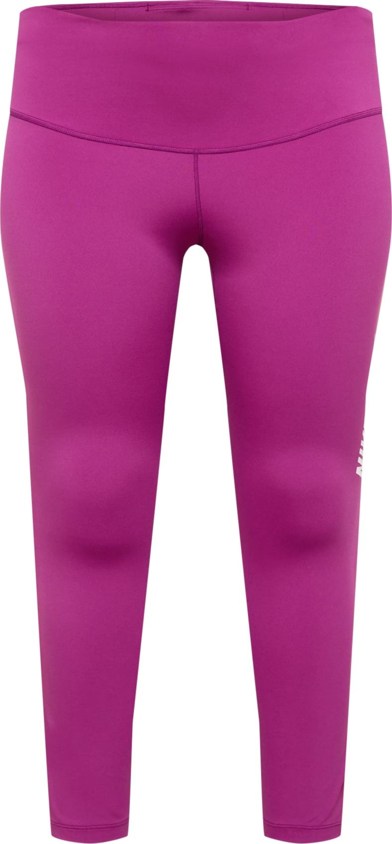 NIKE Sportovní kalhoty bílá / žlutá / fuchsiová
