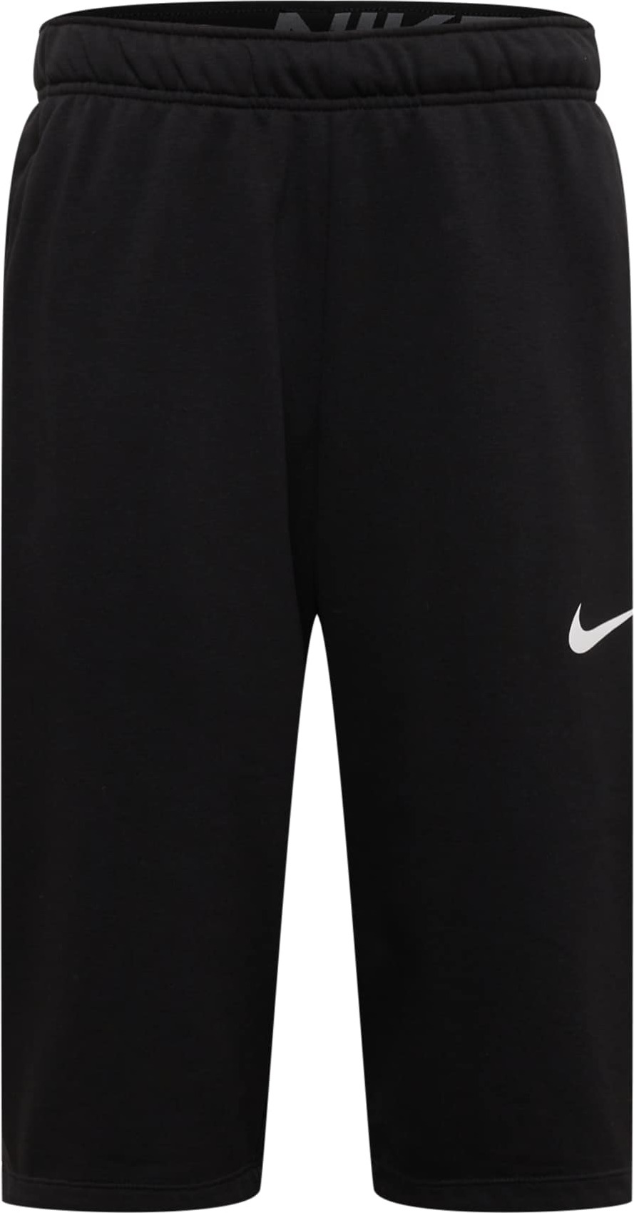 NIKE Sportovní kalhoty černá / bílá