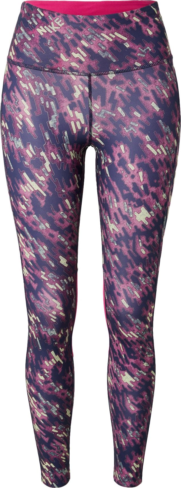 NIKE Sportovní kalhoty marine modrá / pastelově zelená / eosin