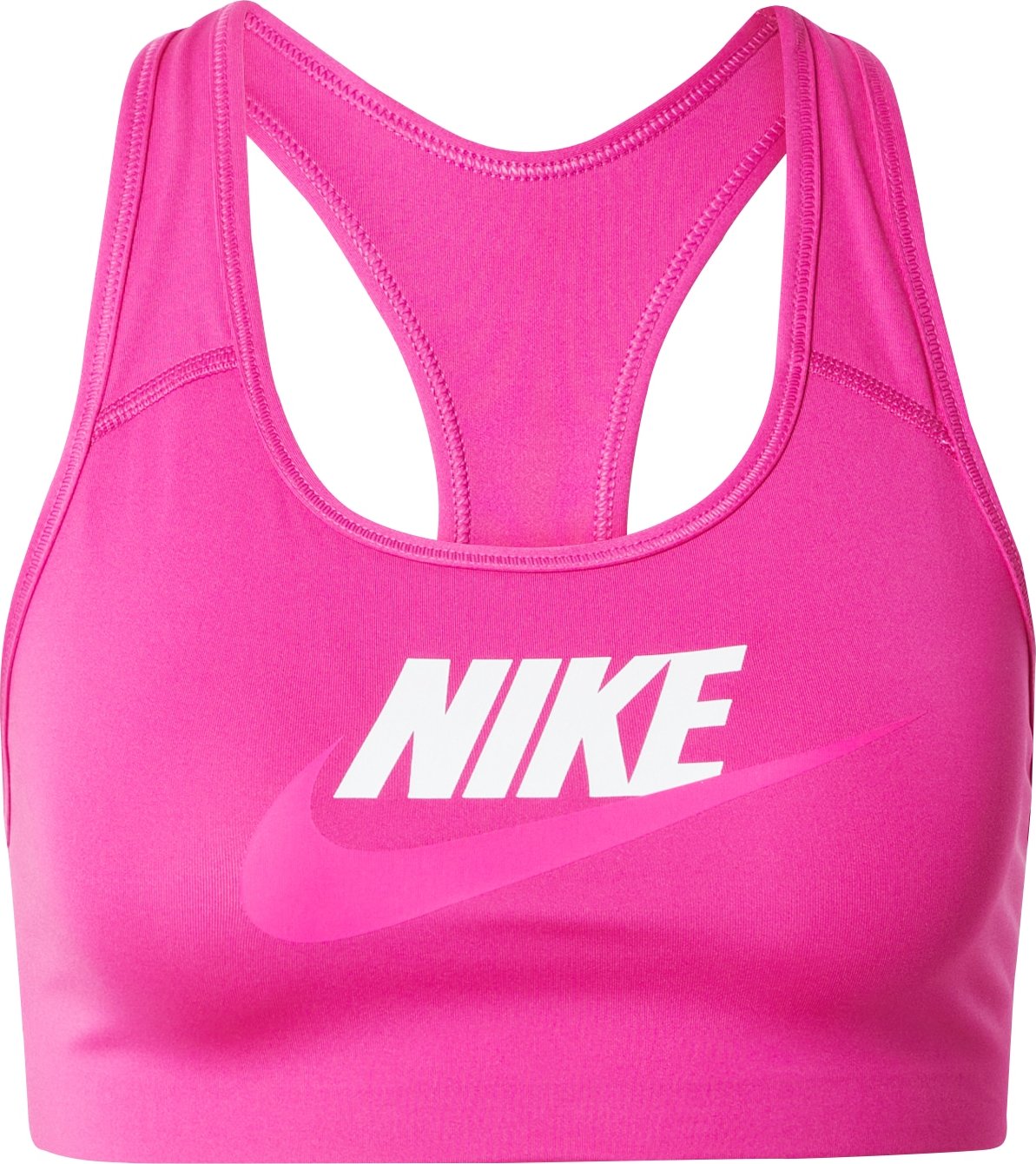 NIKE Sportovní podprsenka 'FUTURA' fuchsiová / bílá