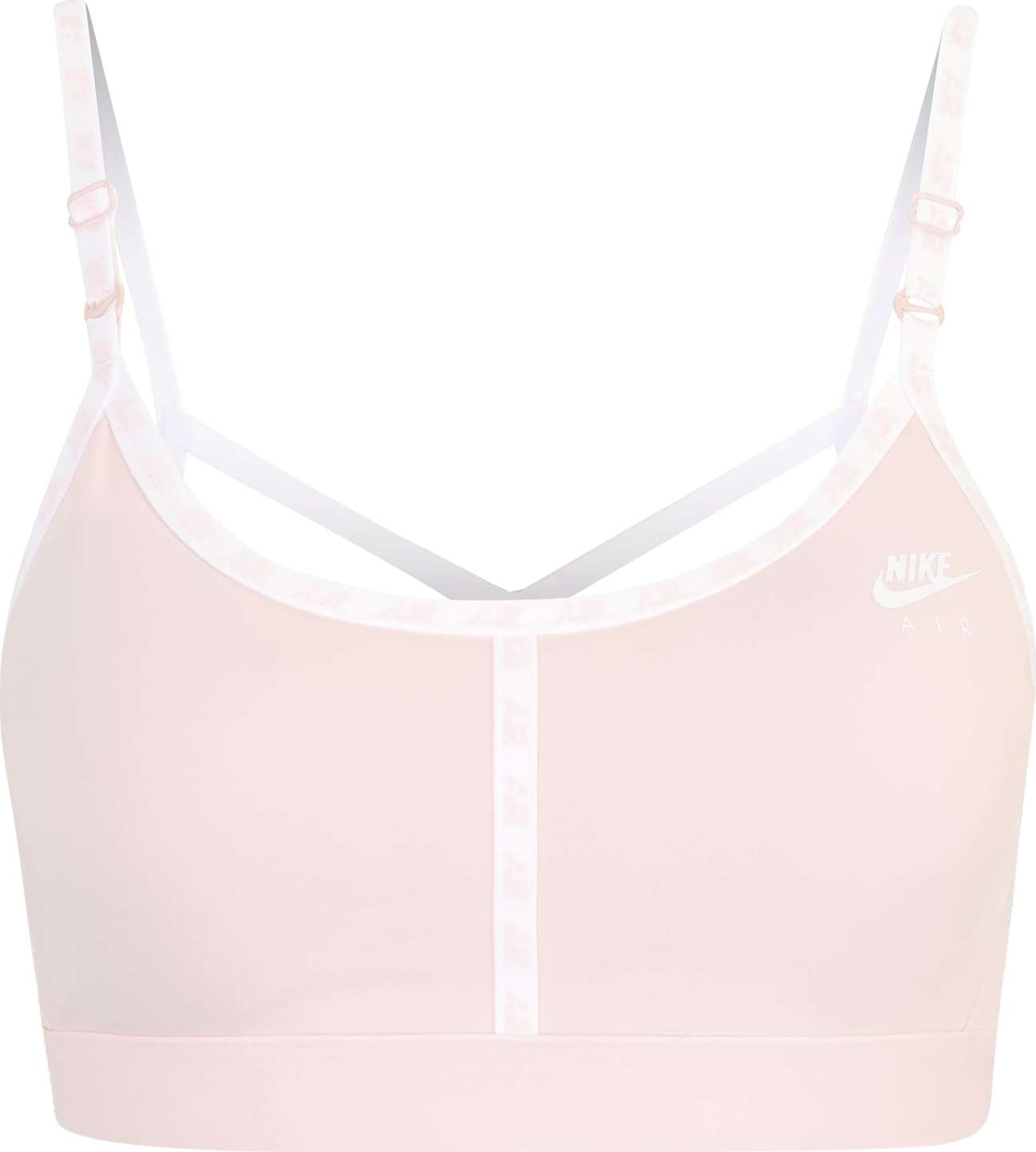 NIKE Sportovní podprsenka růžová / bílá