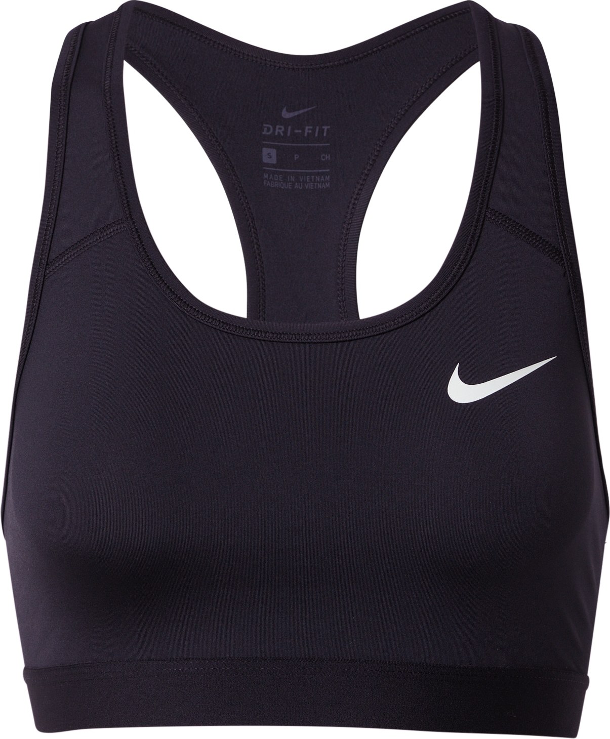 NIKE Sportovní podprsenka černá / bílá