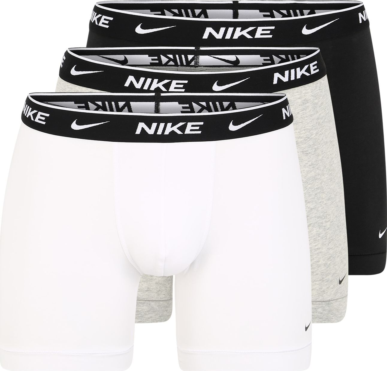 NIKE Sportovní spodní prádlo černá / šedá / offwhite