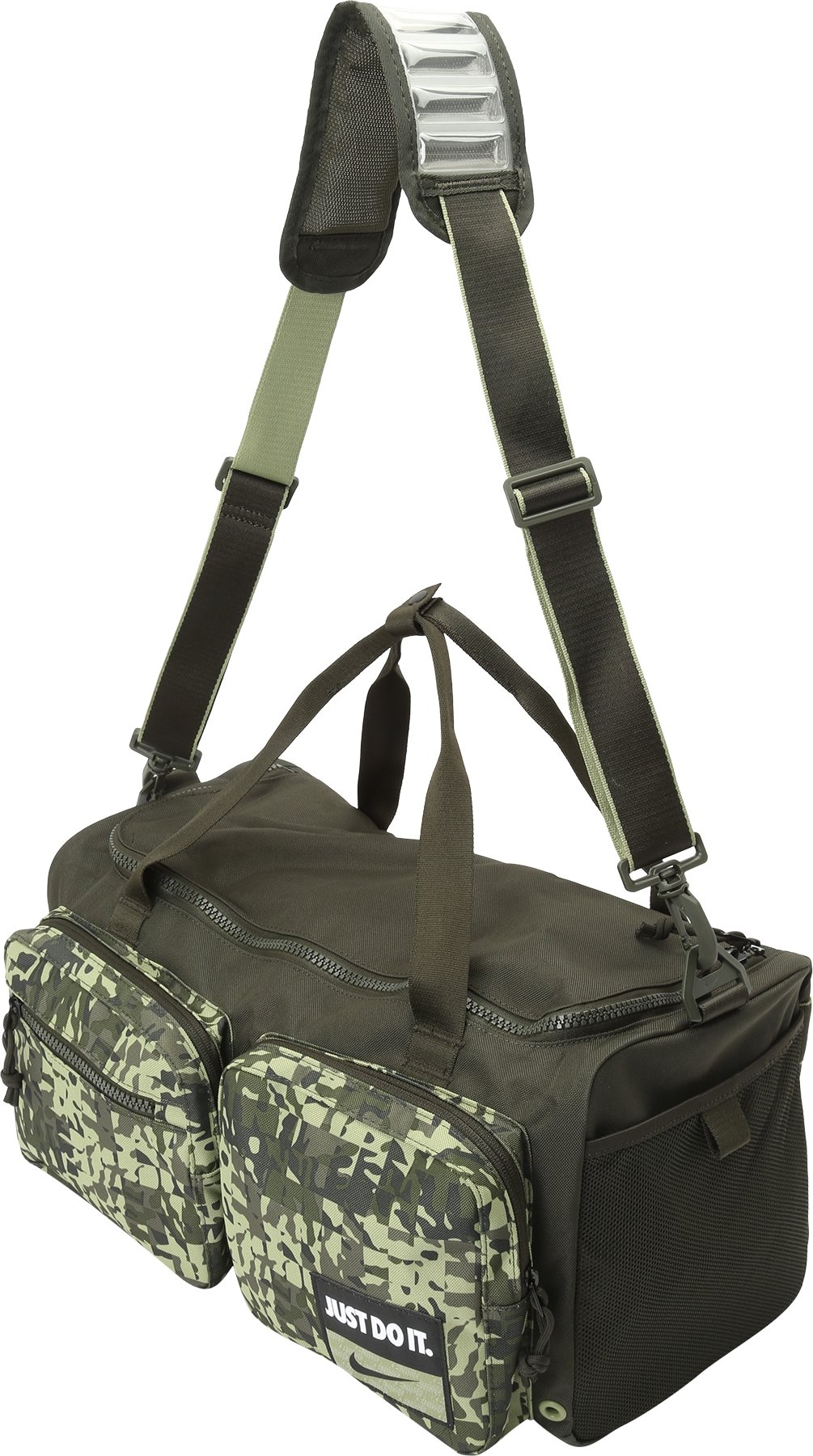 NIKE Sportovní taška khaki / světle zelená / jedle