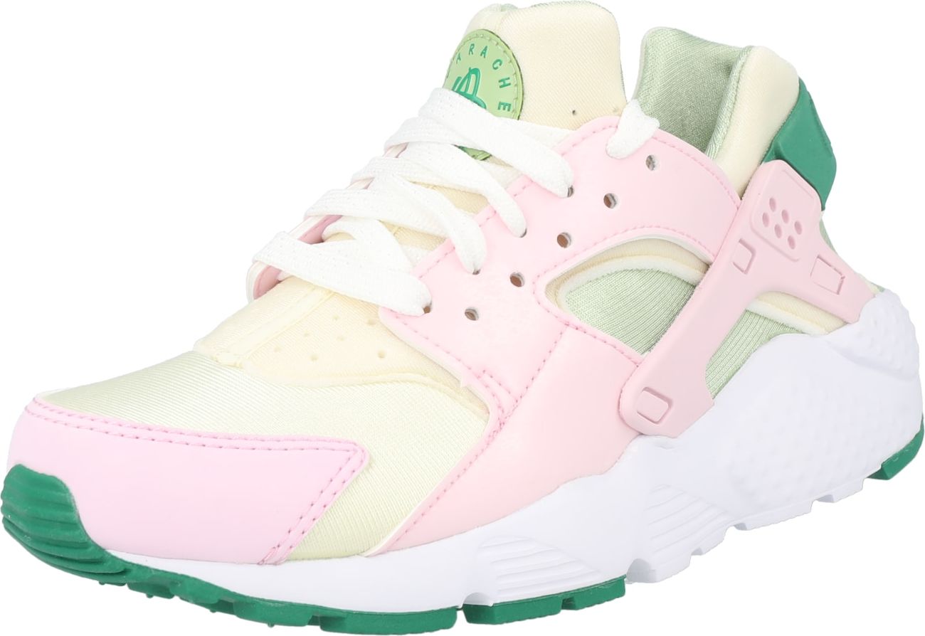 Nike Sportswear Tenisky 'HUARACHE' růžová / pastelově zelená / trávově zelená / krémová