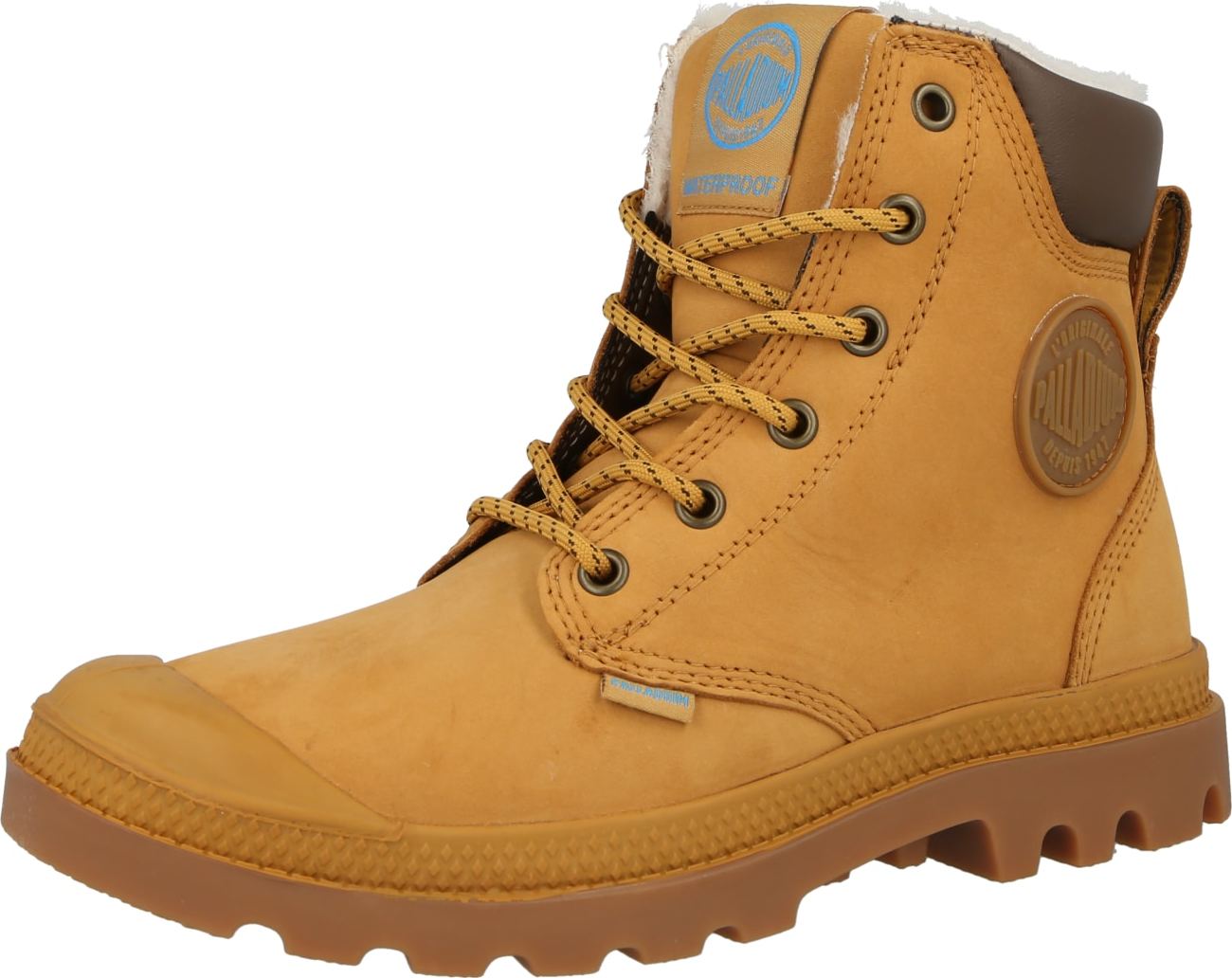 Palladium Šněrovací boty 'Pampa' hnědá / koňaková