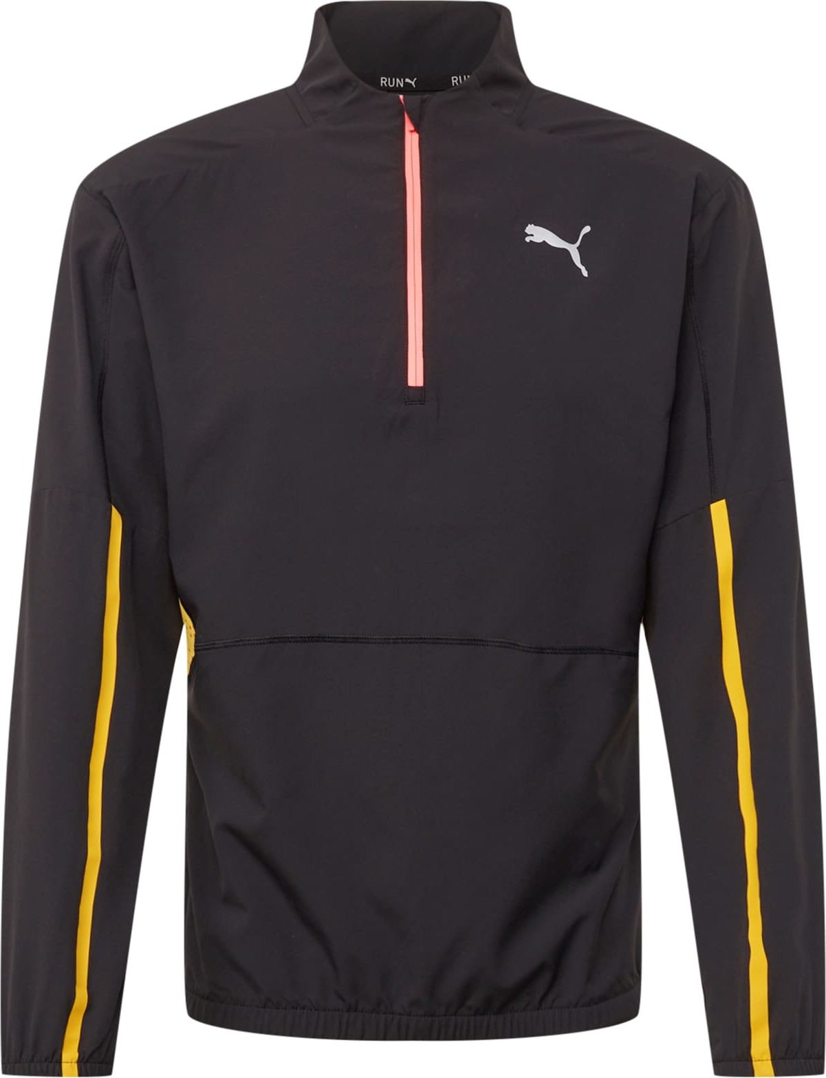PUMA Sportovní bunda černá / zlatě žlutá / lososová / stříbrná