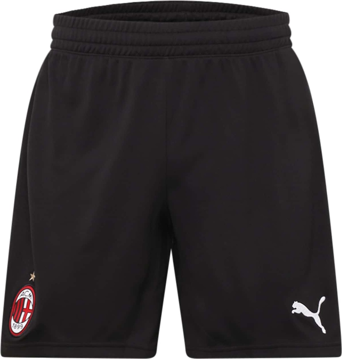 PUMA Sportovní kalhoty 'AC Mailand' černá / bílá / červená / zlatá