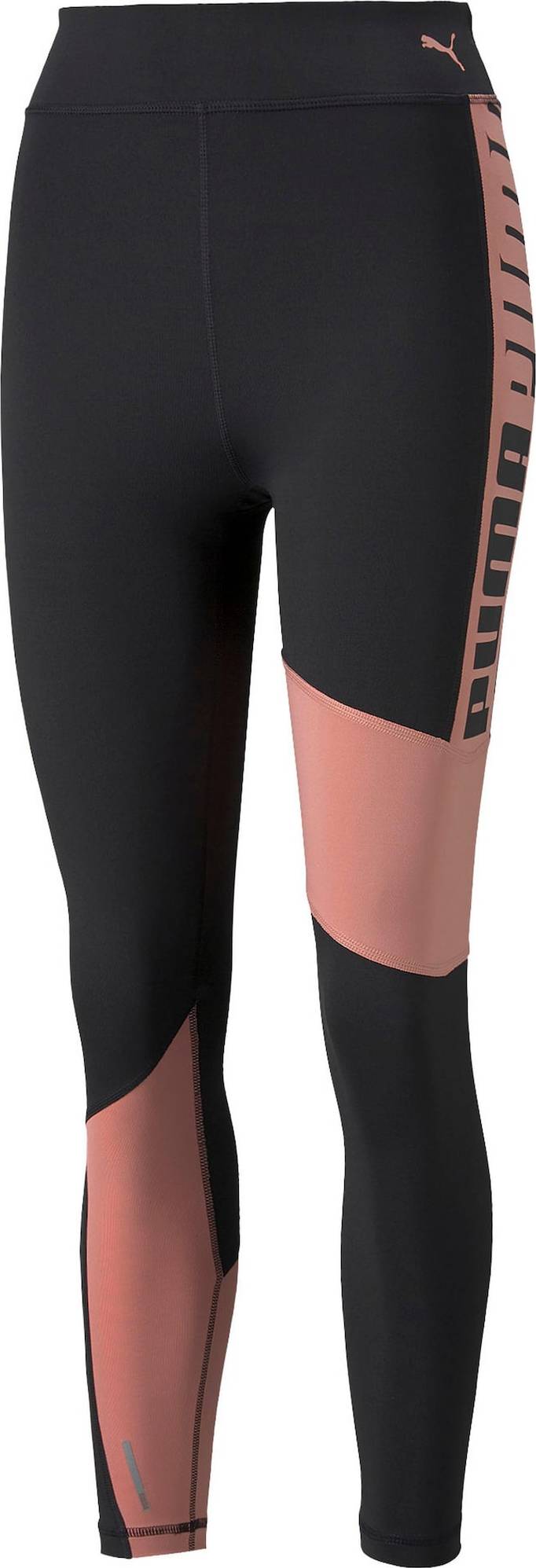 PUMA Sportovní kalhoty černá / starorůžová