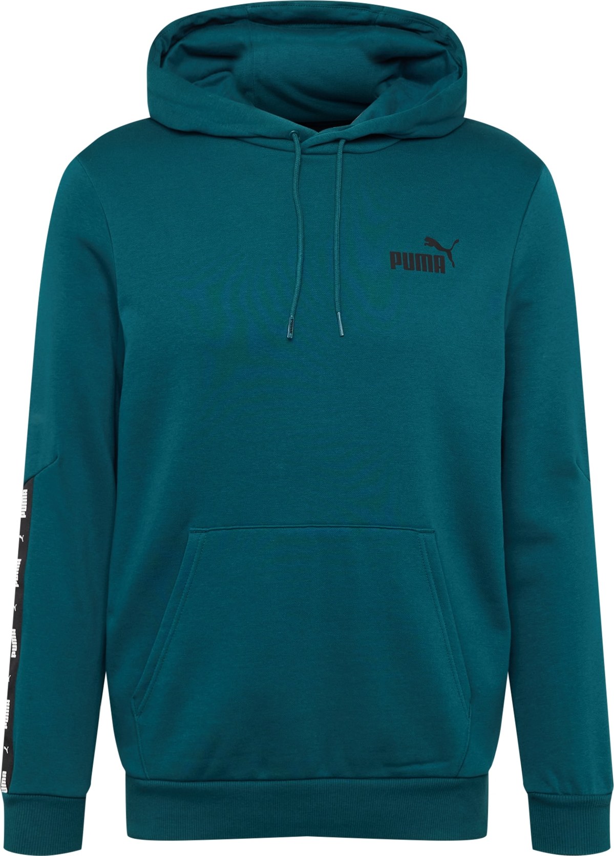 PUMA Sportovní mikina smaragdová / bílá / černá