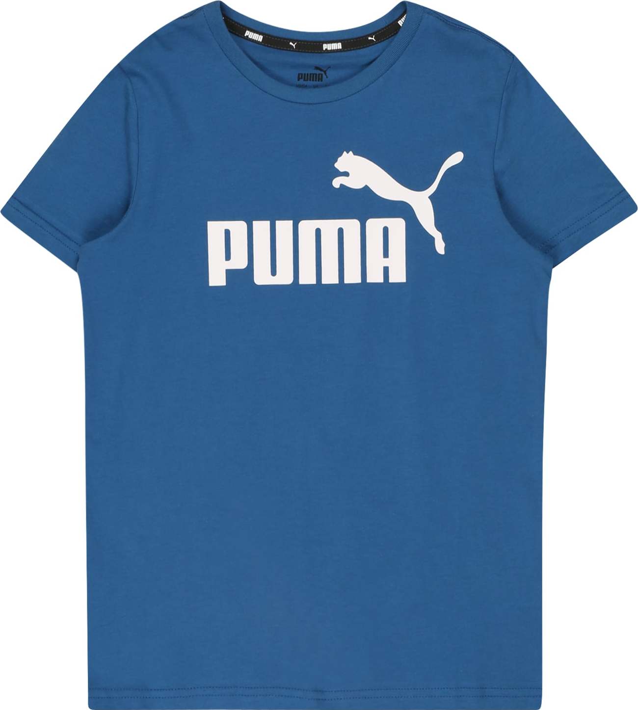 PUMA Tričko bílá / královská modrá