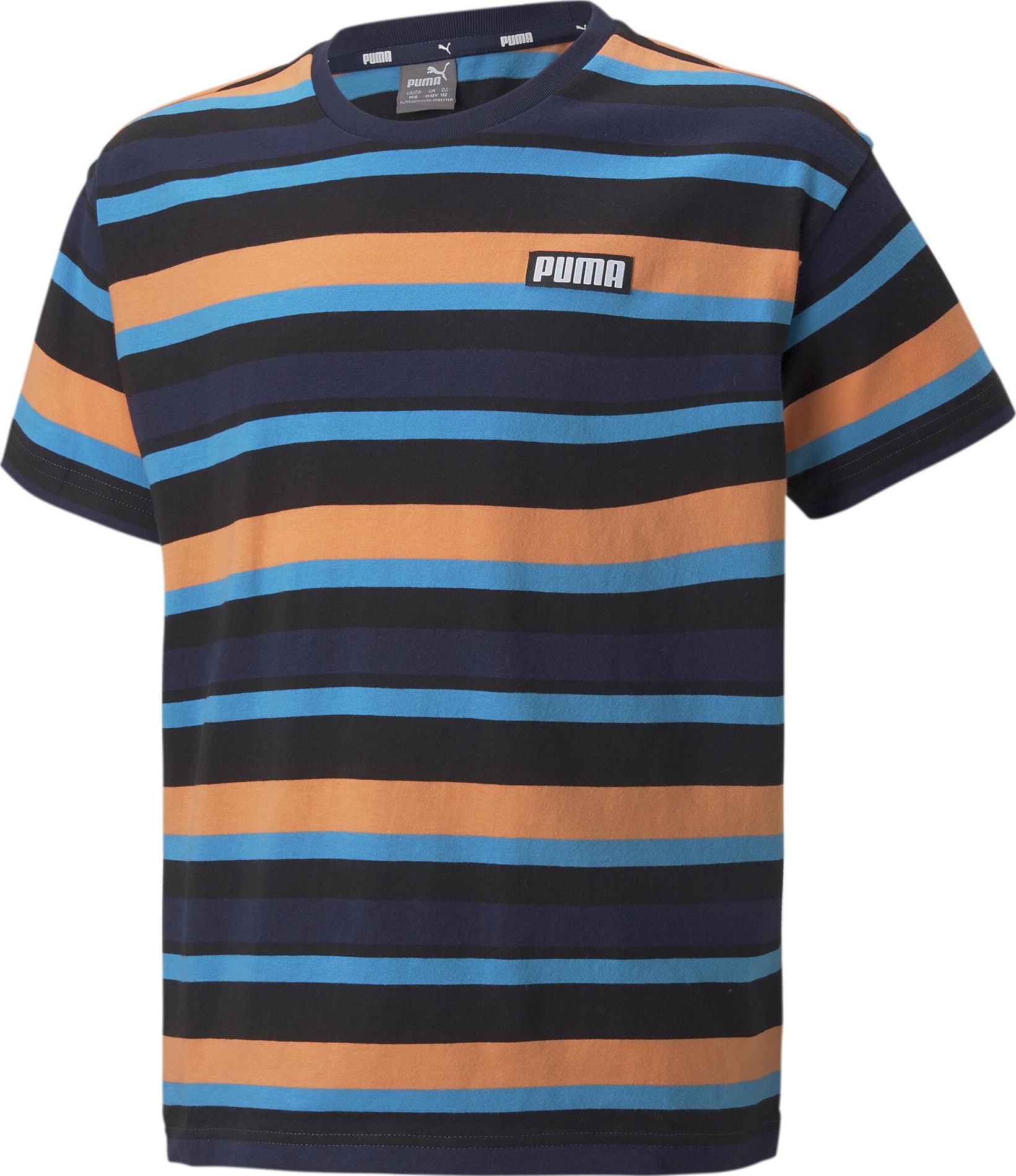 PUMA Tričko modrá / námořnická modř / oranžová / černá