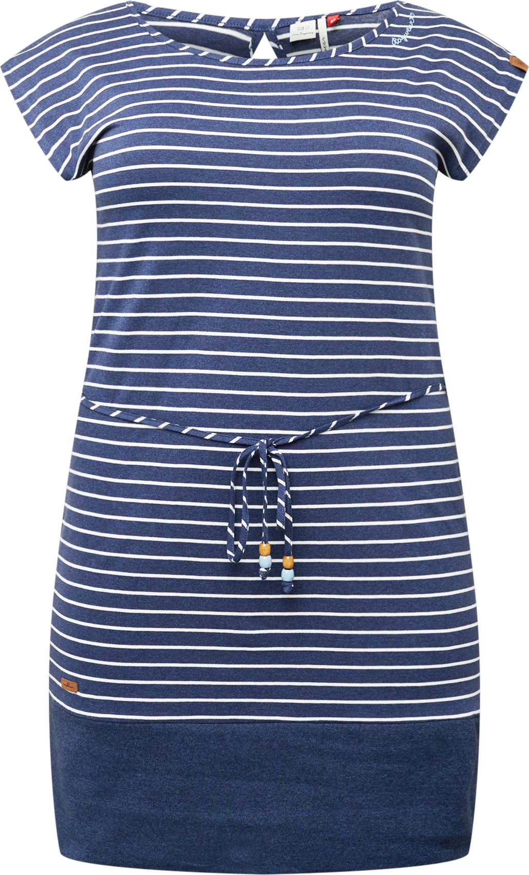 Ragwear Plus Šaty 'SOHO' námořnická modř / bílá