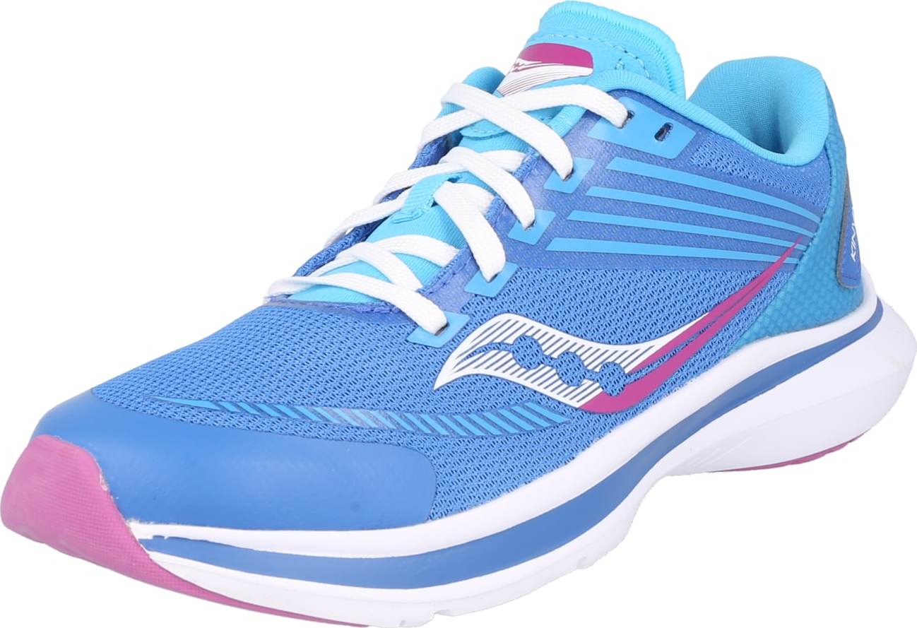 saucony Sportovní boty 'Kinvara 12' nebeská modř / bílá / pink