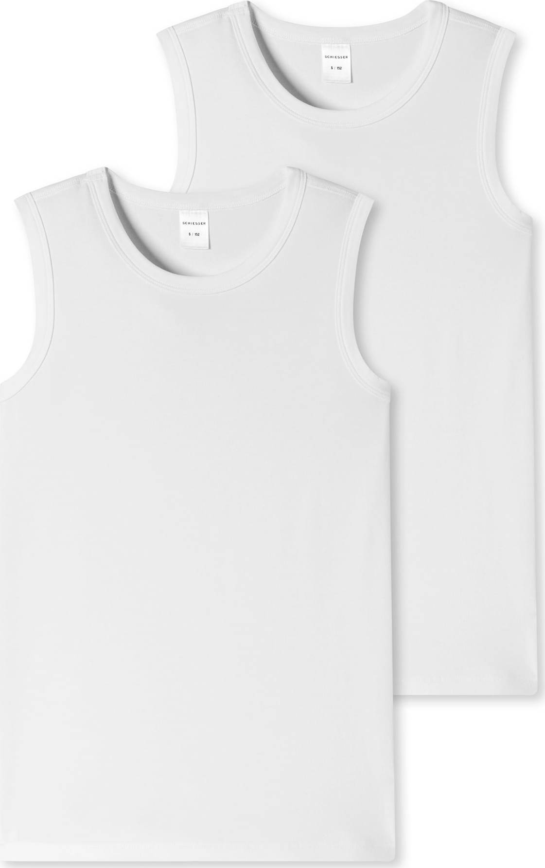 SCHIESSER Tílko ' 2er-Pack Basic Kids ' bílá