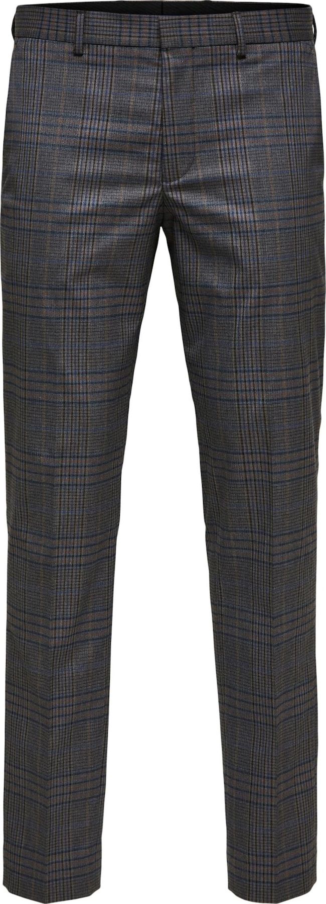 SELECTED HOMME Kalhoty se sklady v pase šedý melír / tmavě modrá / černá / oranžová