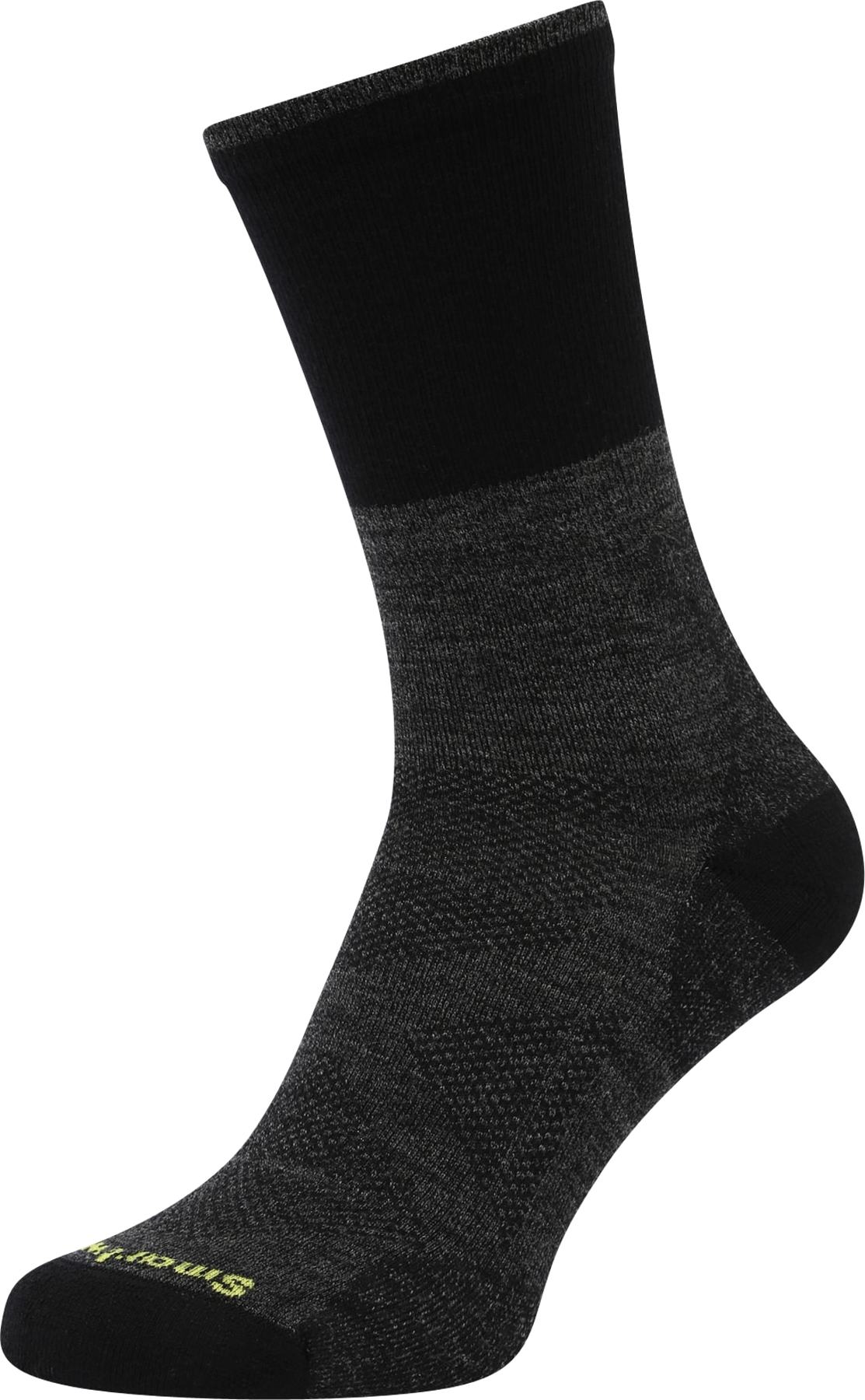 Smartwool Sportovní ponožky šedý melír / černá / svítivě žlutá