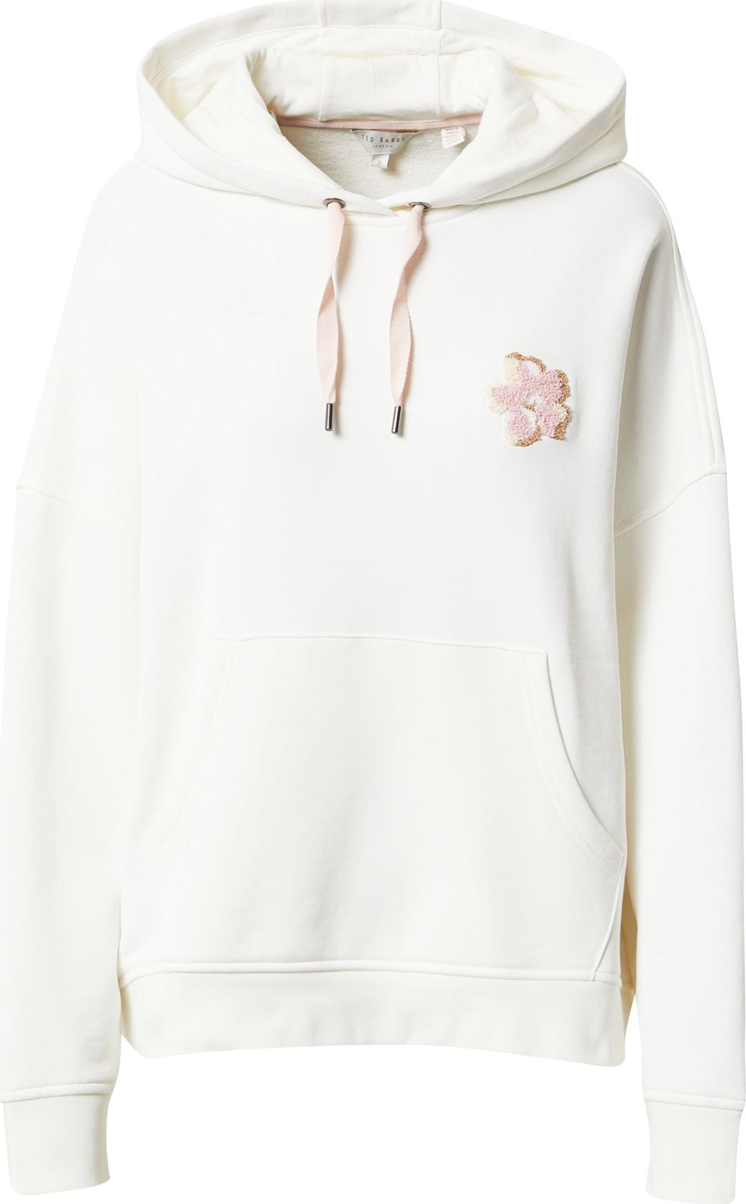 Ted Baker Mikina 'FRANNIE' bílá / světle hnědá / růžová